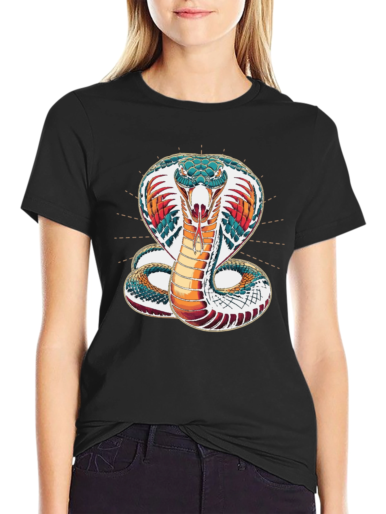 Cobra Graphic Tee - Snake Print Unisex T-Shirt