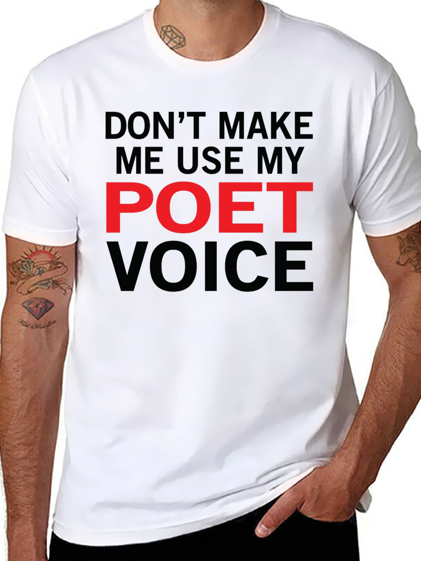 Poet Voice T-Shirt - Funny Literary Tee