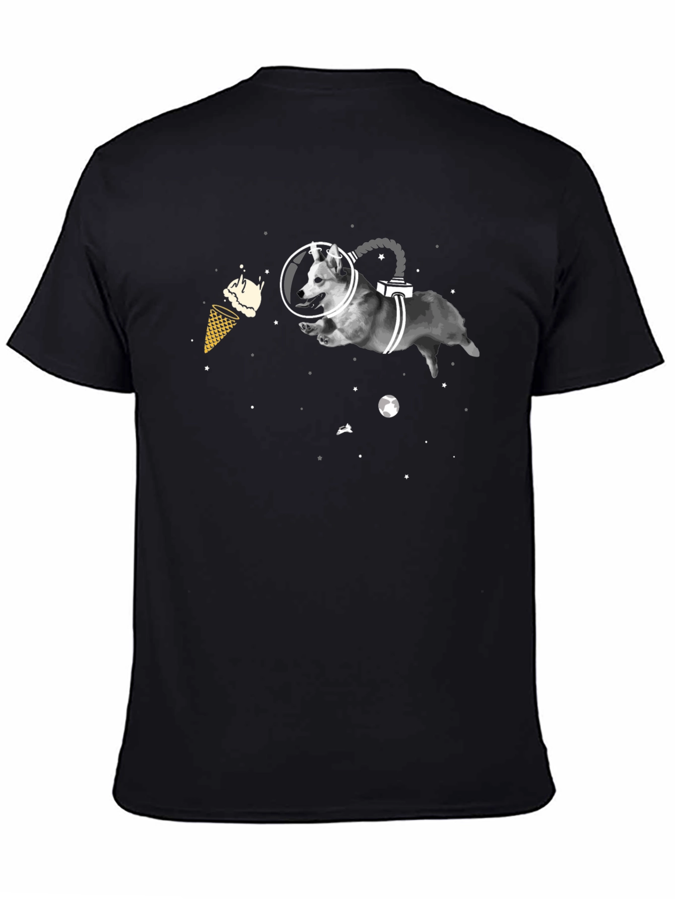 Space Dog T-Shirt - Funny Graphic Tee