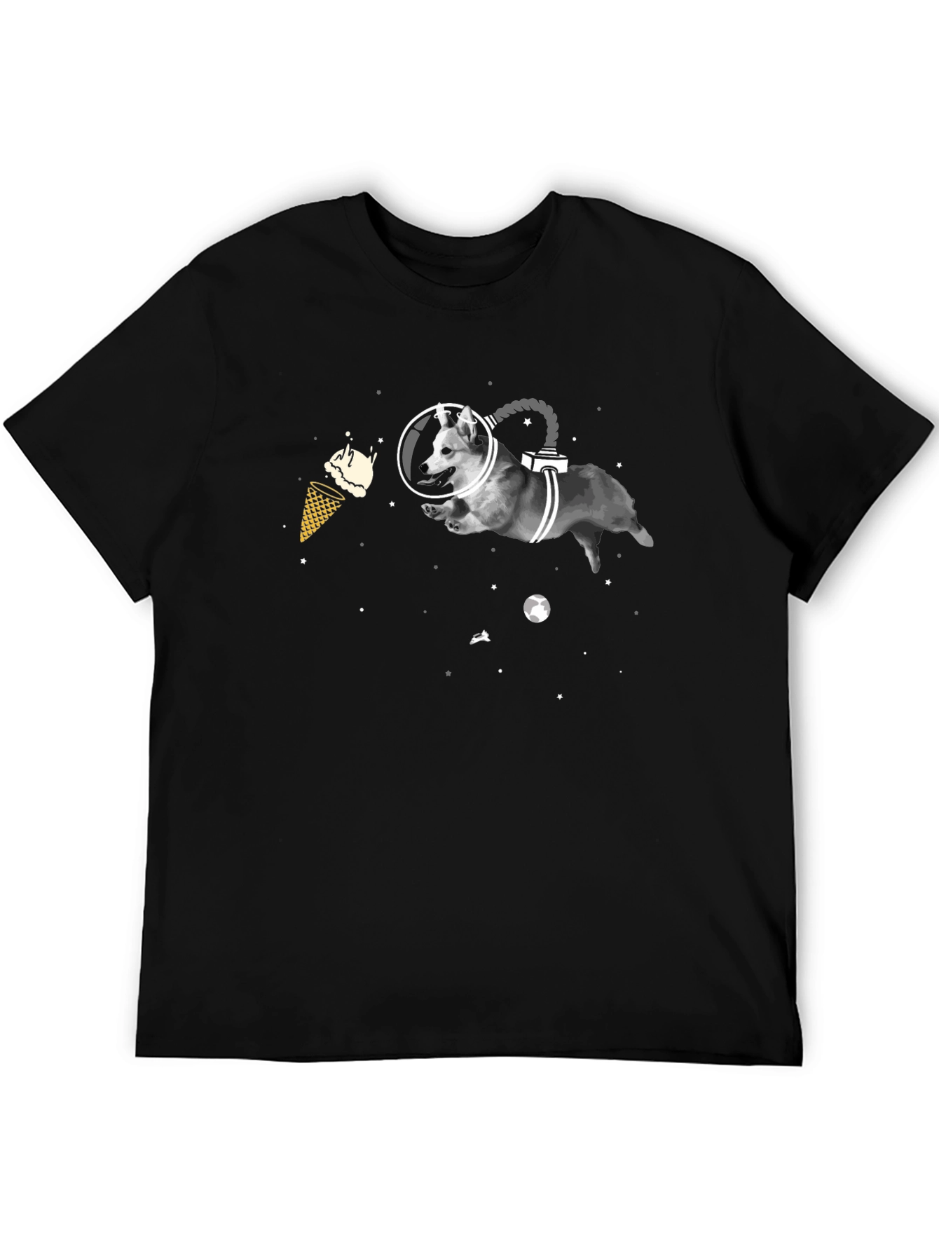 Space Dog T-Shirt - Funny Graphic Tee