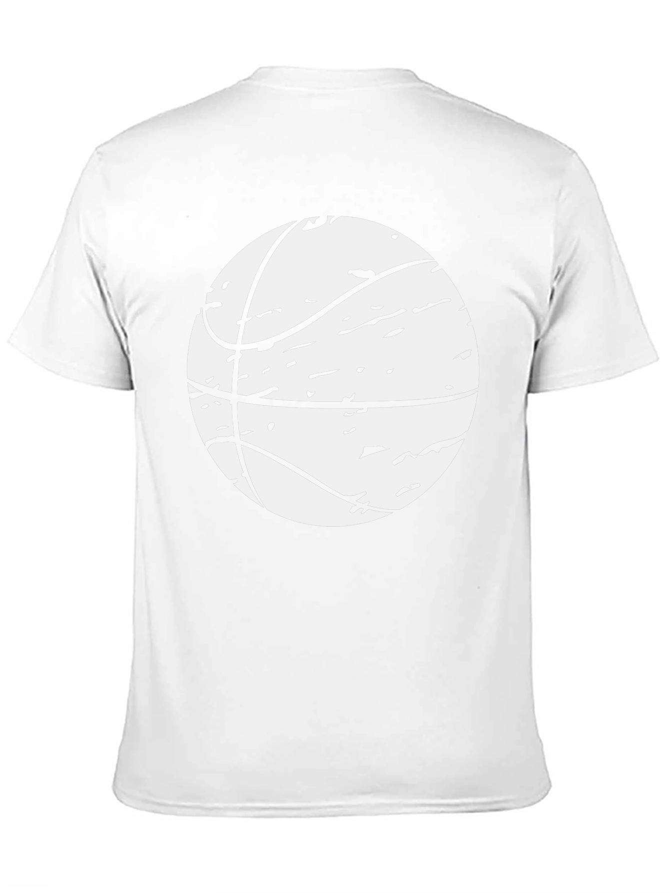 Basketball Graphic Tee - Black Cotton Blend