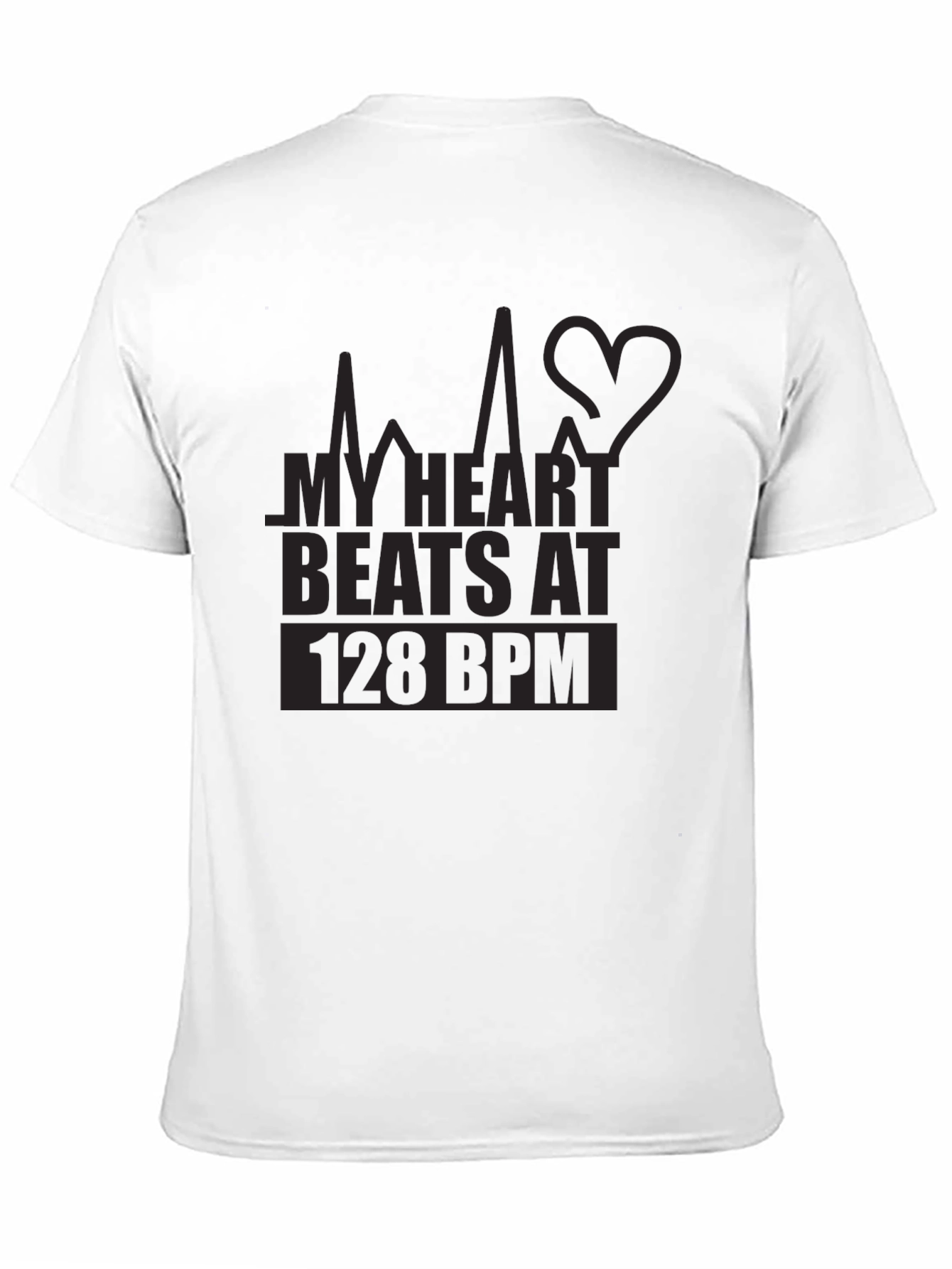 My Heart Beats at 128 BPM Graphic T-Shirt