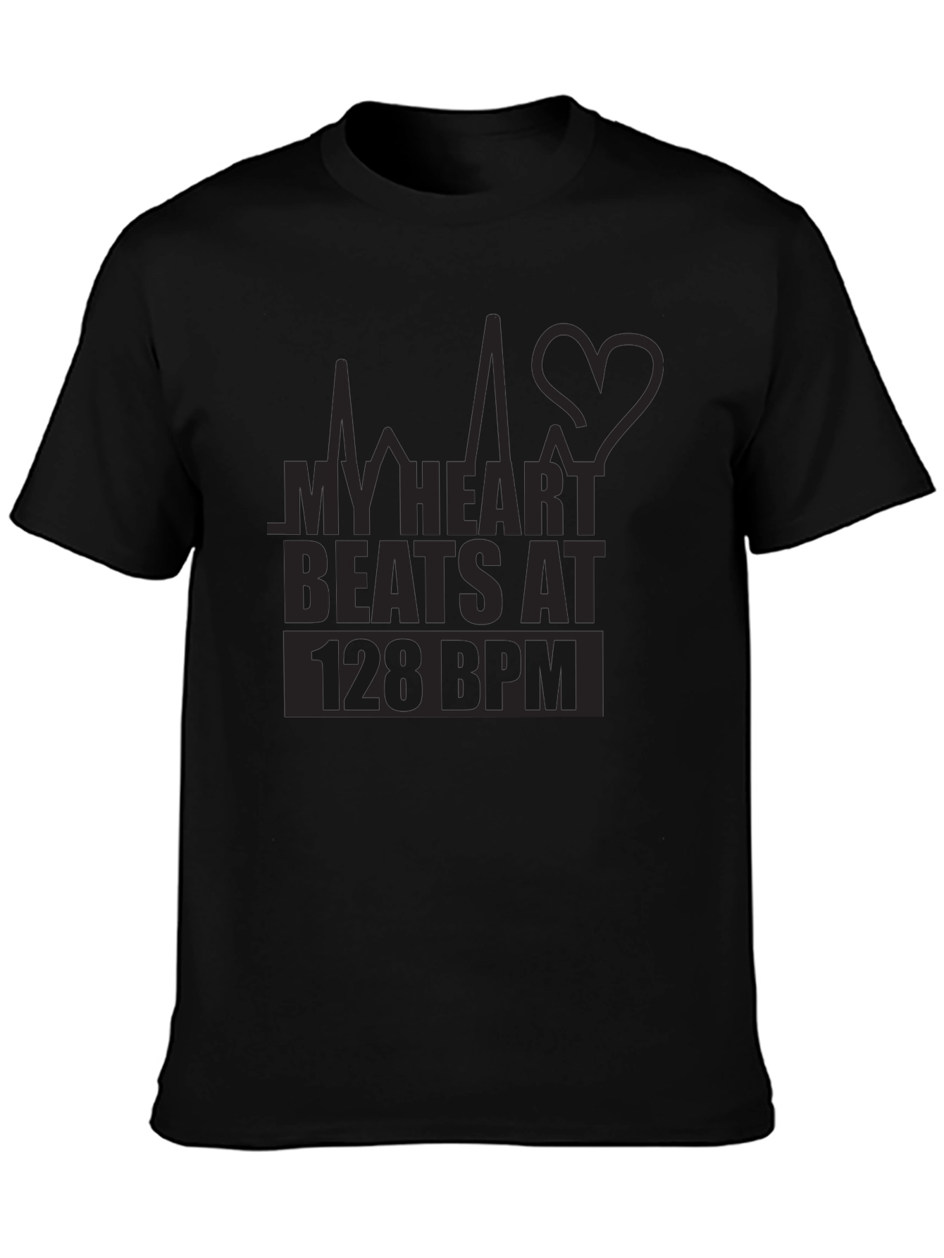 My Heart Beats at 128 BPM Graphic T-Shirt
