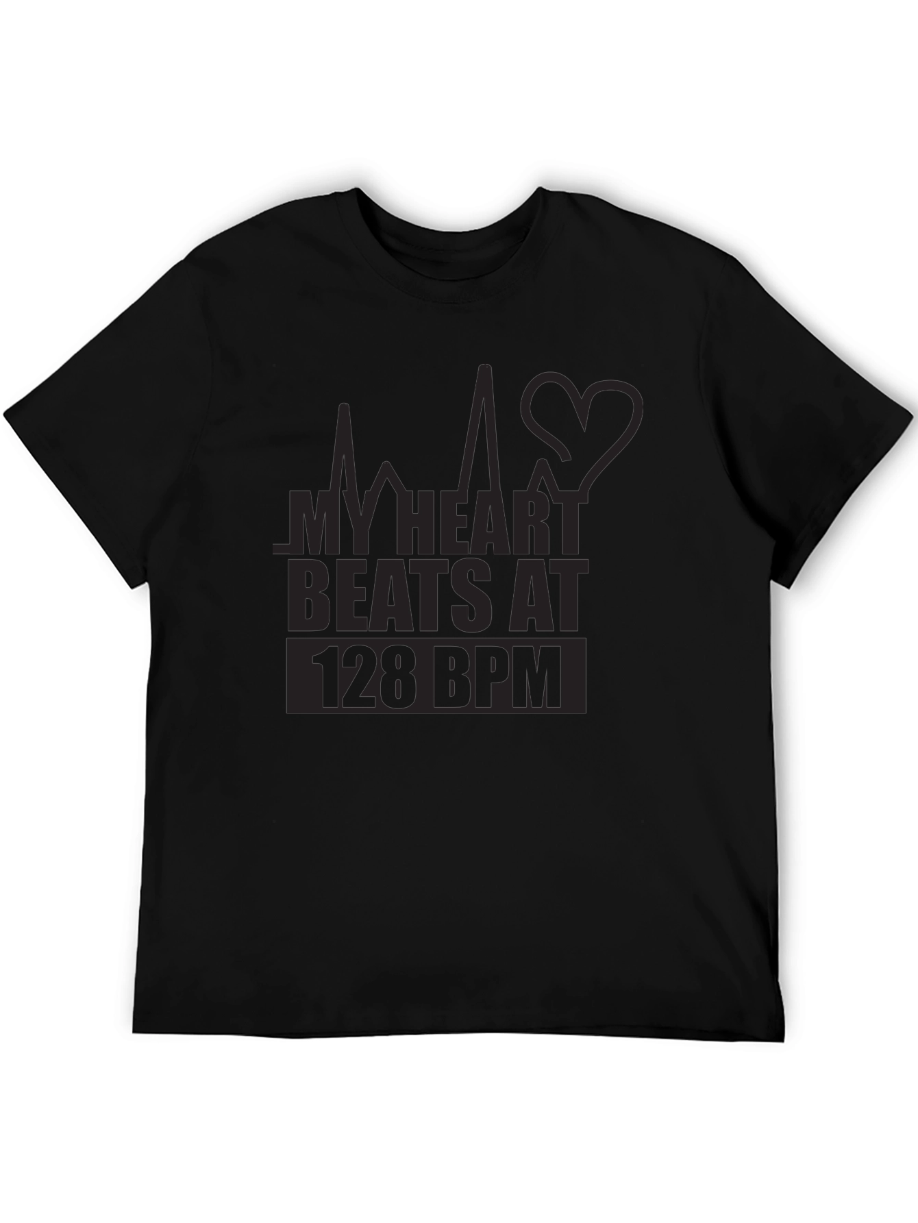 My Heart Beats at 128 BPM Graphic T-Shirt
