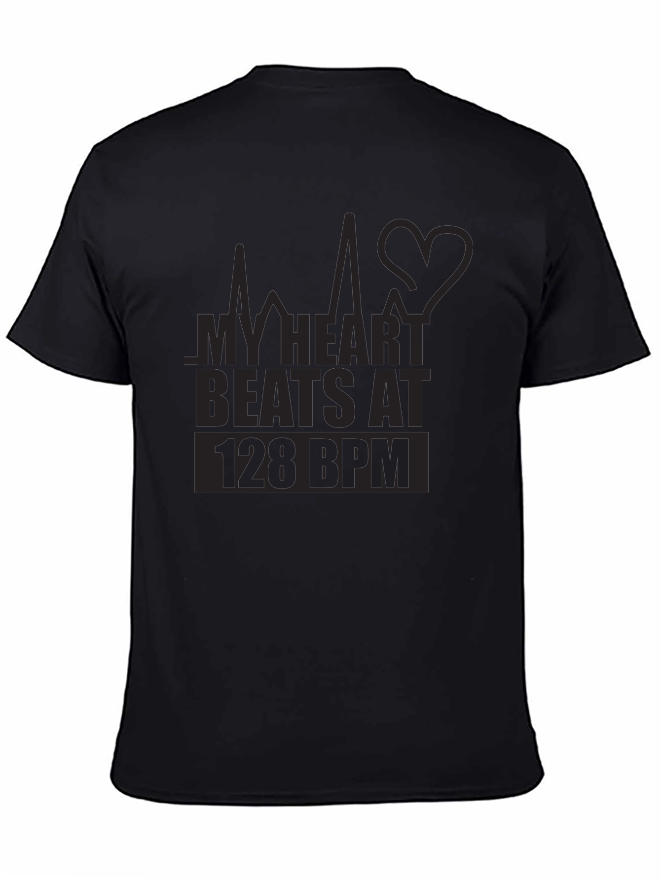 My Heart Beats at 128 BPM Graphic T-Shirt
