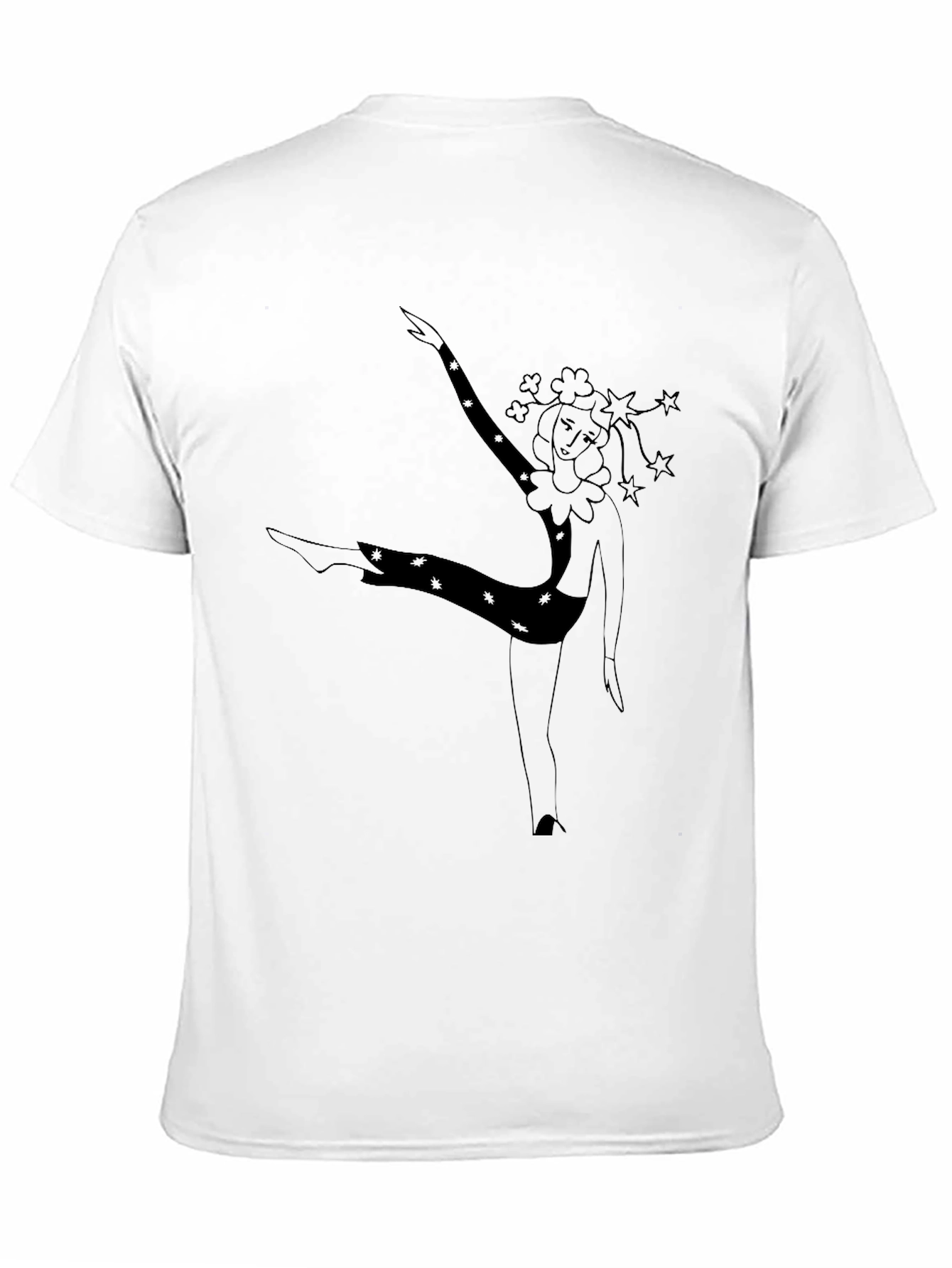 Dancing Clown Graphic Black T-Shirt