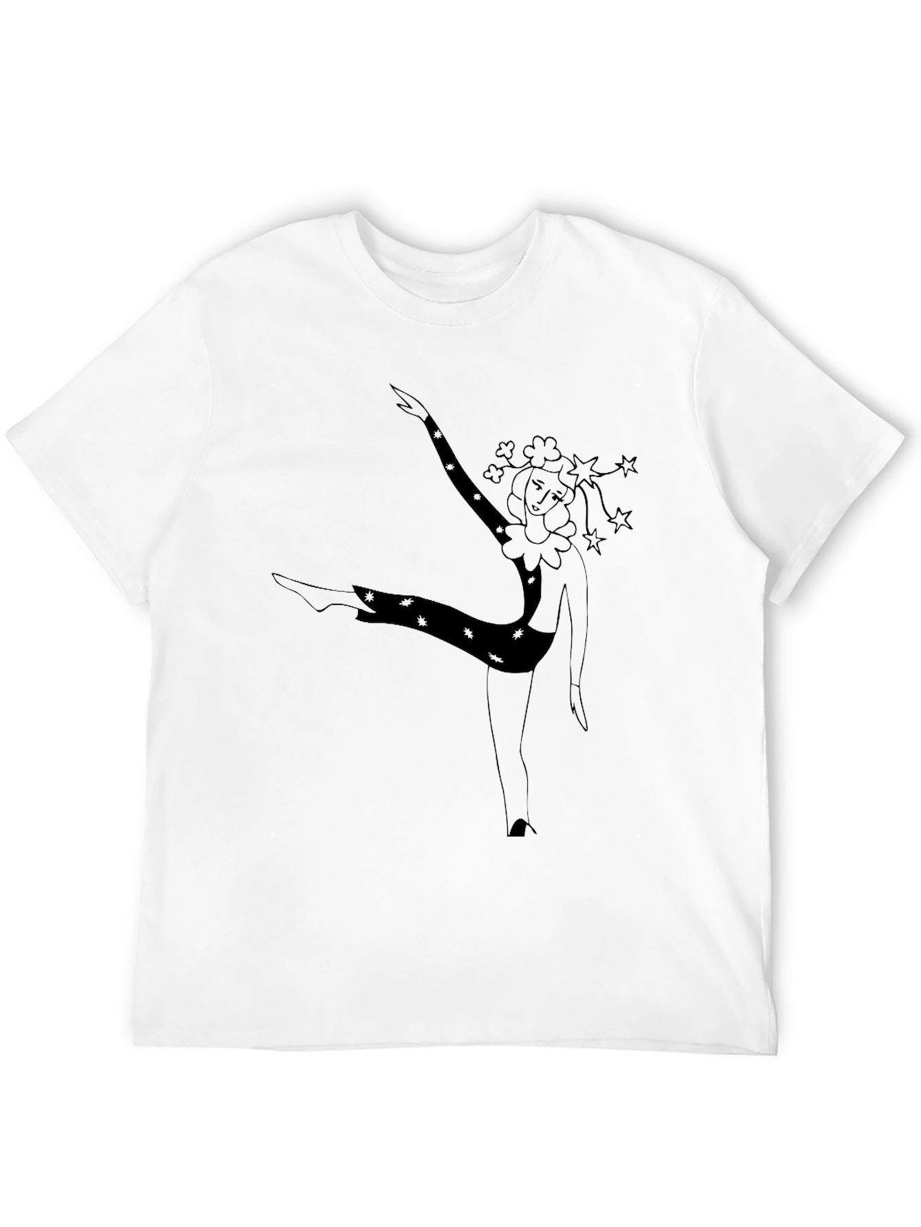 Dancing Clown Graphic Black T-Shirt