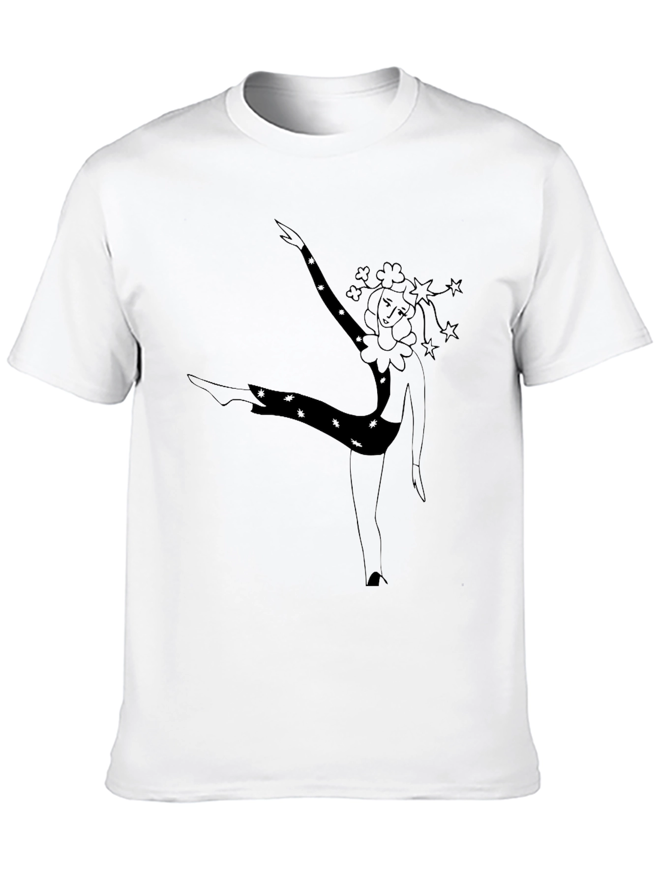Dancing Clown Graphic Black T-Shirt
