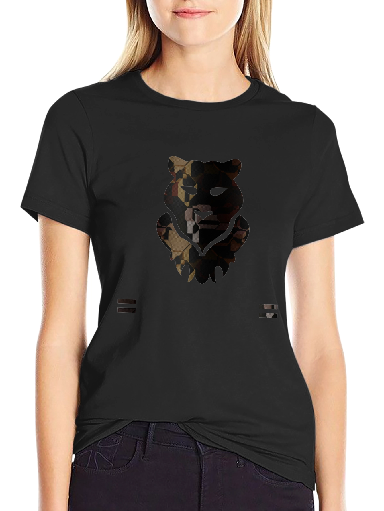 Urban Camo Bear Graphic T-Shirt
