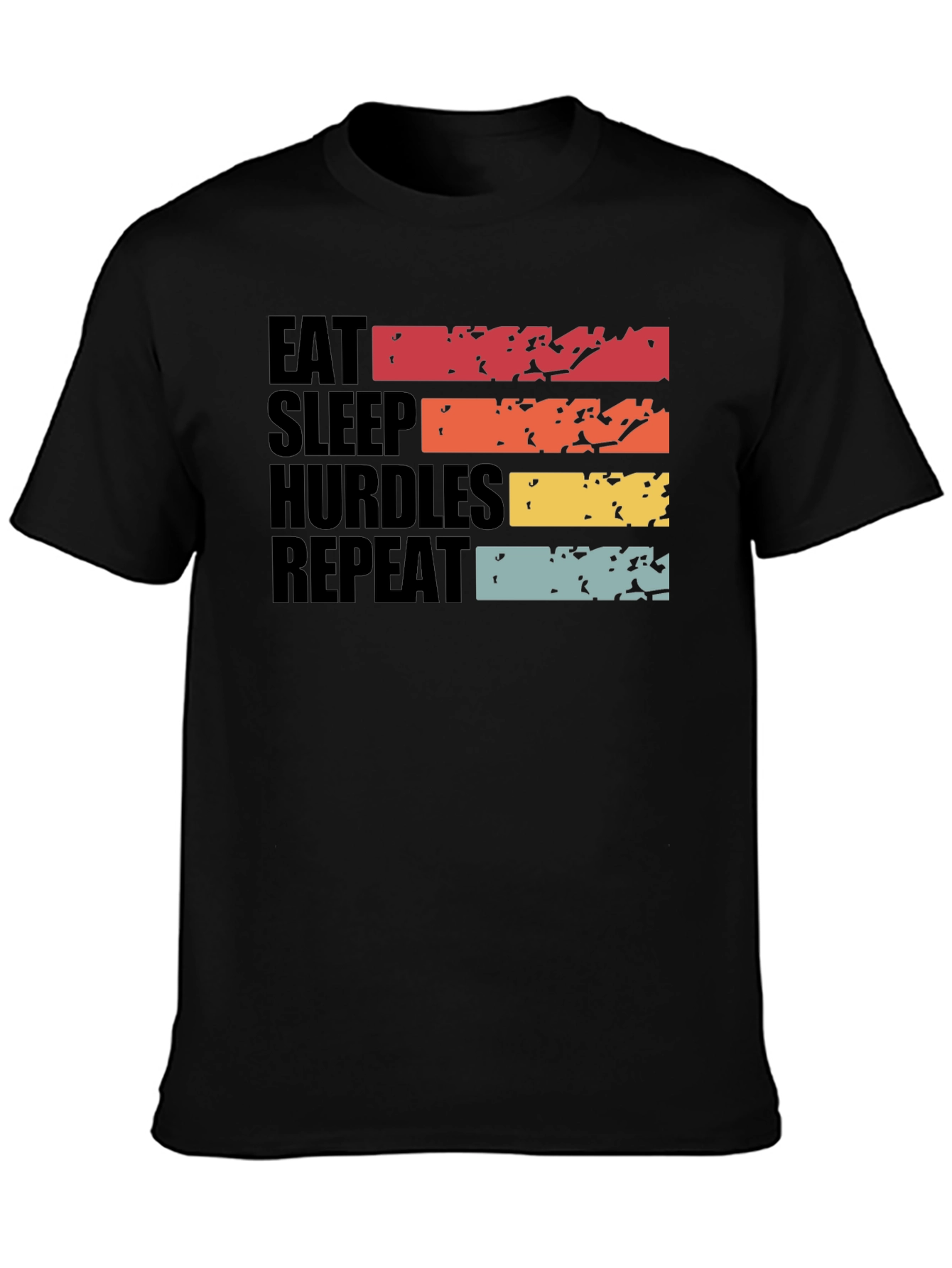 Eat Sleep Hurdles Repeat Graphic Tee