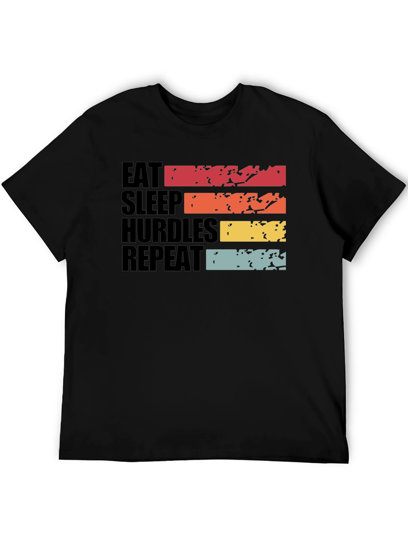 Eat Sleep Hurdles Repeat Graphic Tee