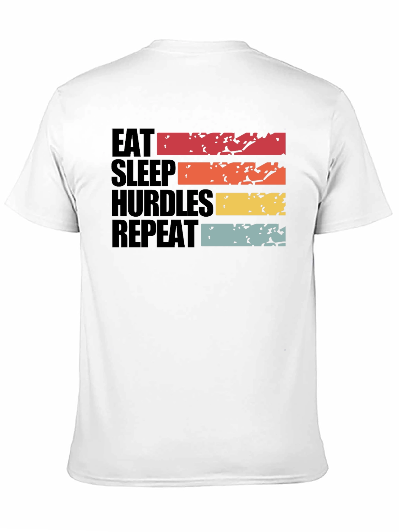 Eat Sleep Hurdles Repeat Graphic Tee