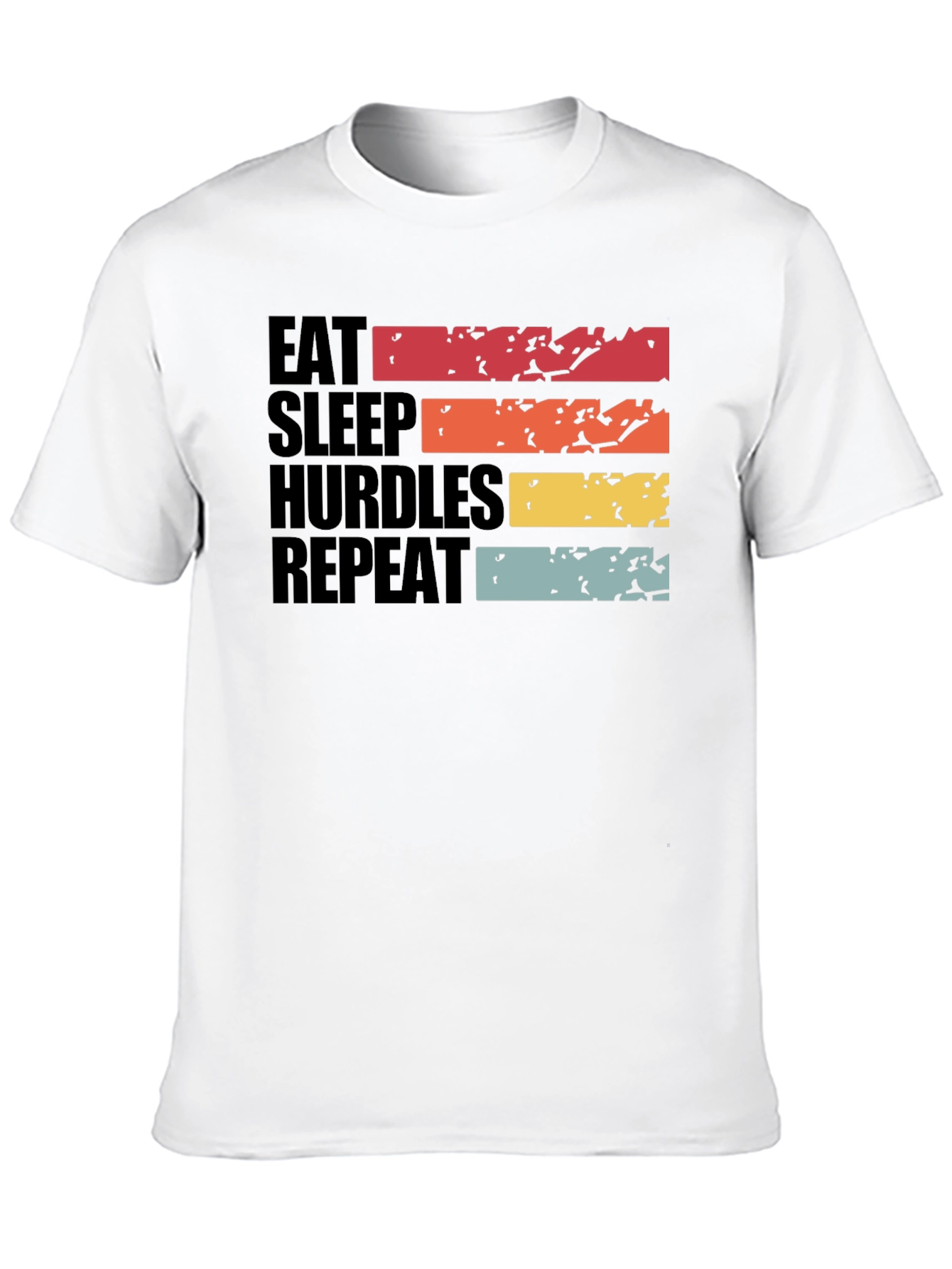 Eat Sleep Hurdles Repeat Graphic Tee