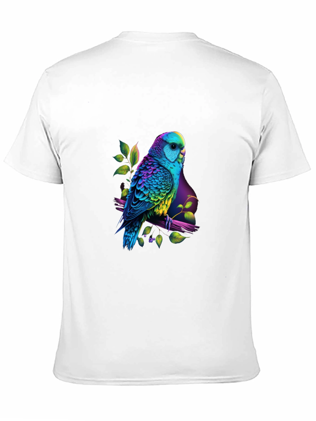 Vibrant Parrot Graphic Tee - Unique Bird Lovers T-Shirt