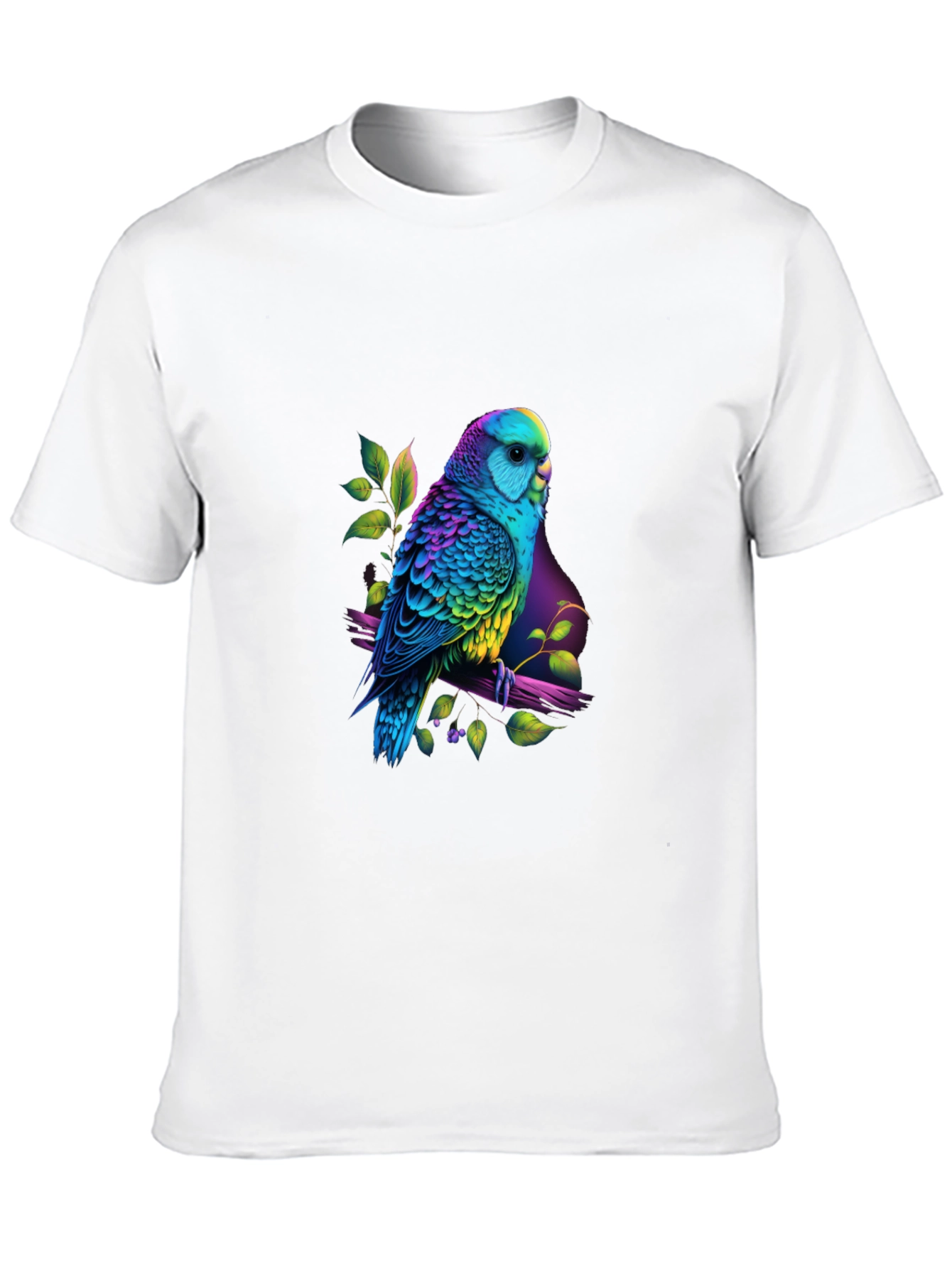 Vibrant Parrot Graphic Tee - Unique Bird Lovers T-Shirt