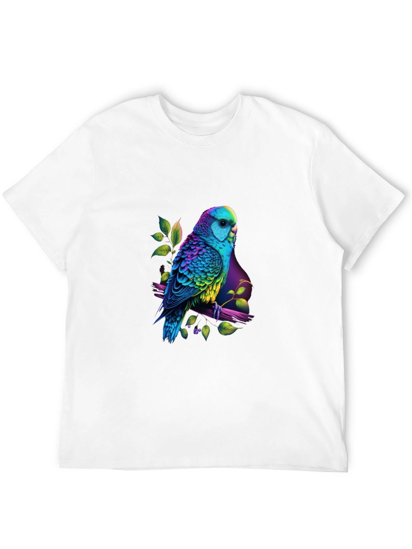 Vibrant Parrot Graphic Tee - Unique Bird Lovers T-Shirt