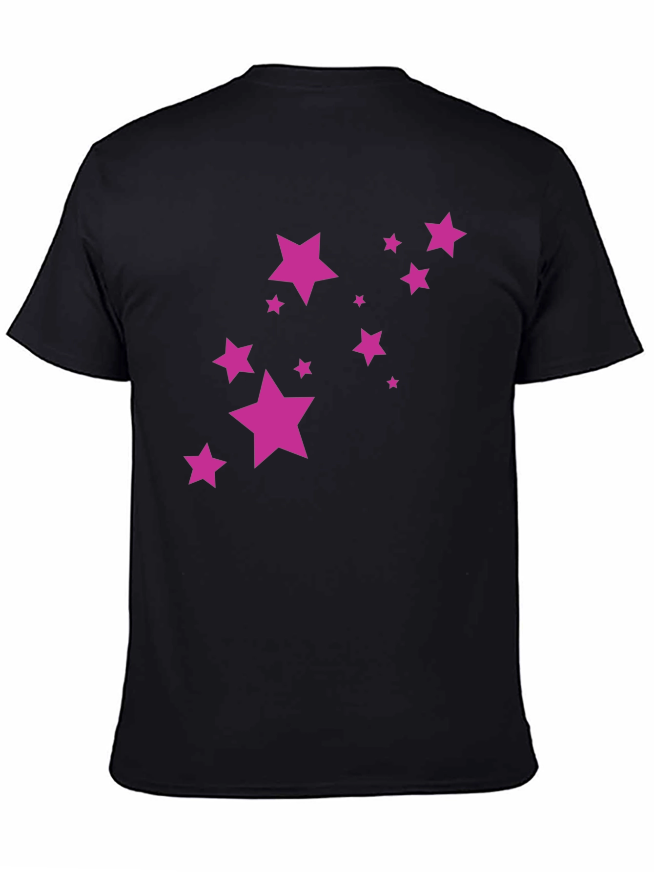 Stylish Black Tee with Star Graphic