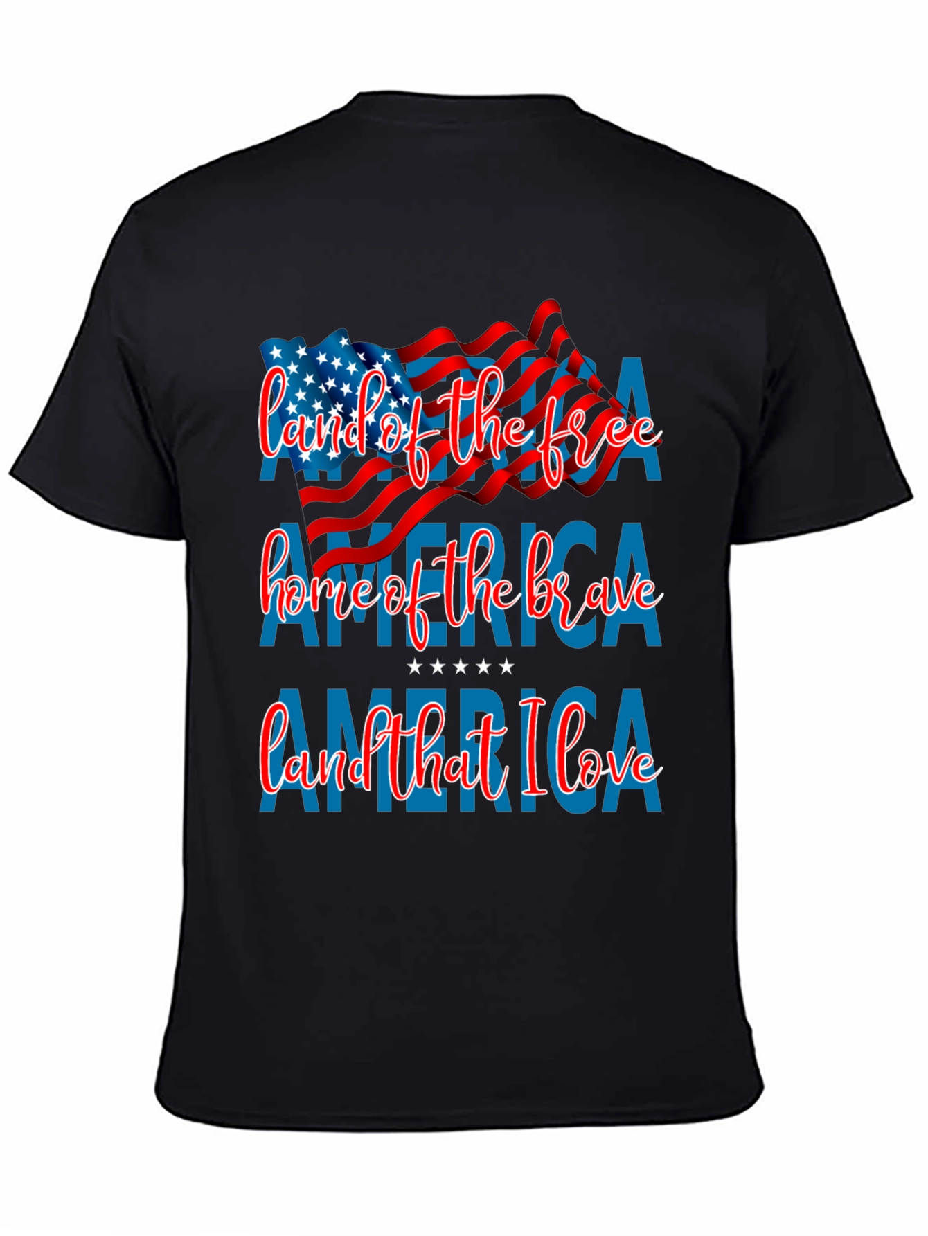 Patriotic America T-Shirt: Land of the Free