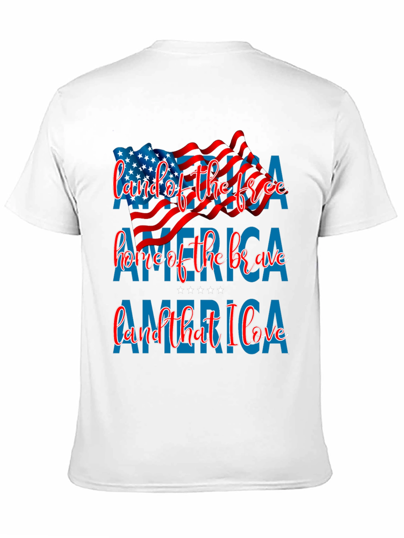Patriotic America T-Shirt: Land of the Free