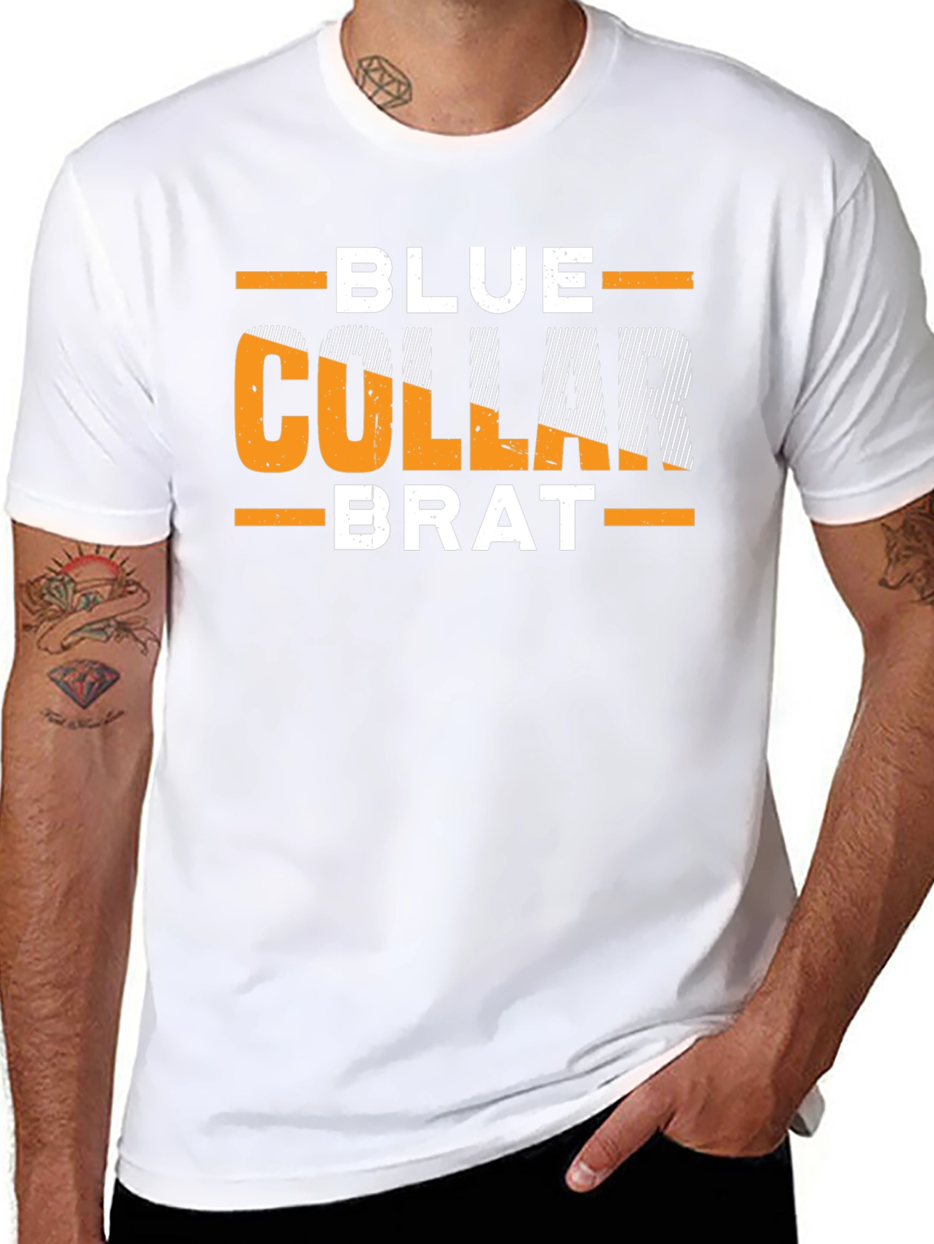 Blue Collar Brat Graphic T-Shirt