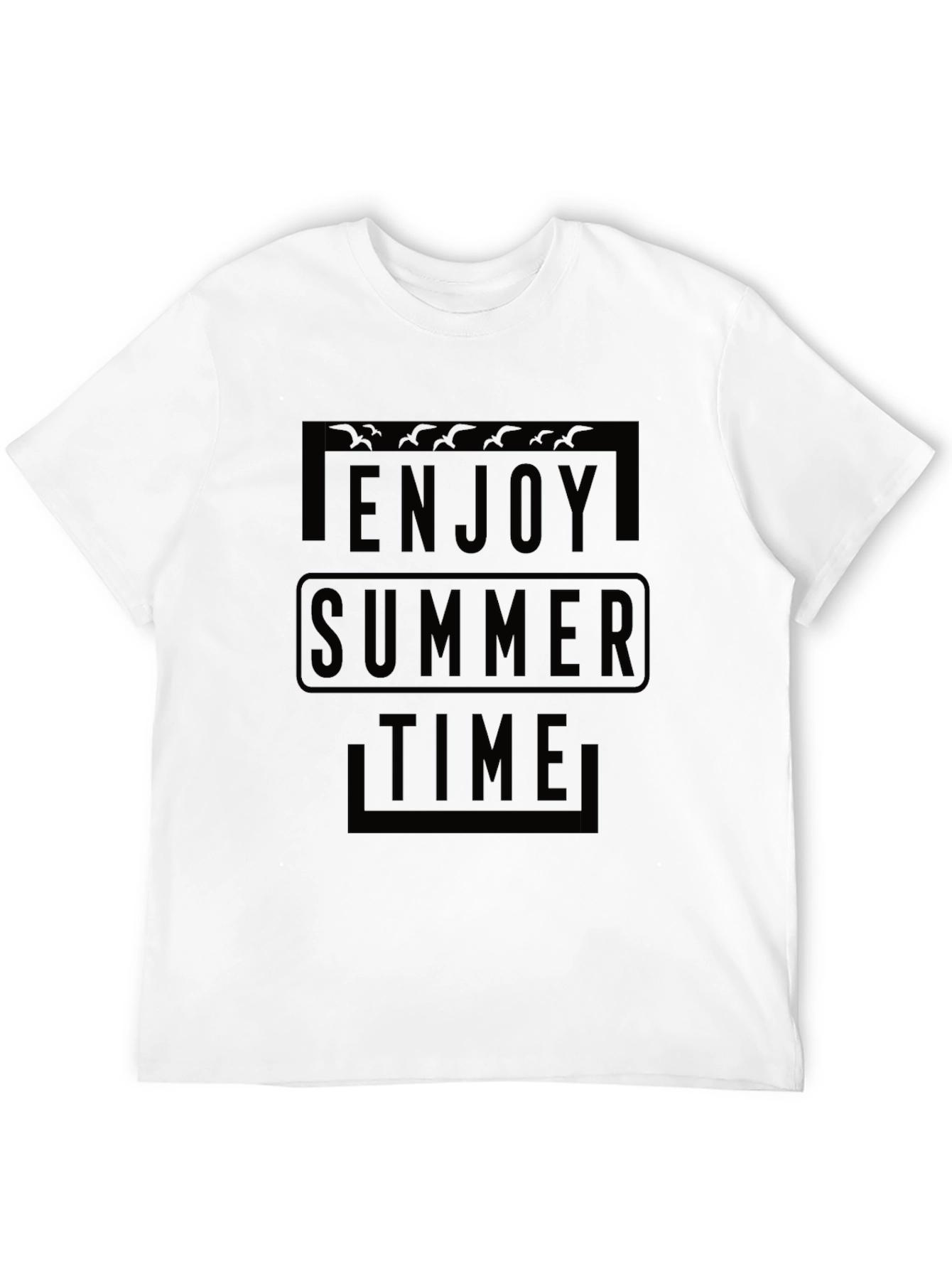 Enjoy Summer Time Black T-Shirt