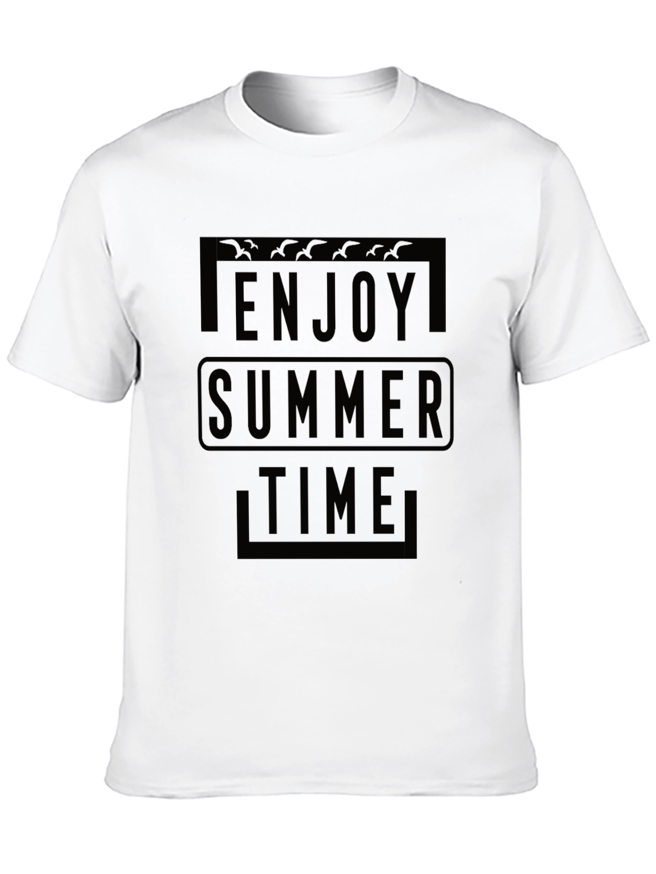 Enjoy Summer Time Black T-Shirt