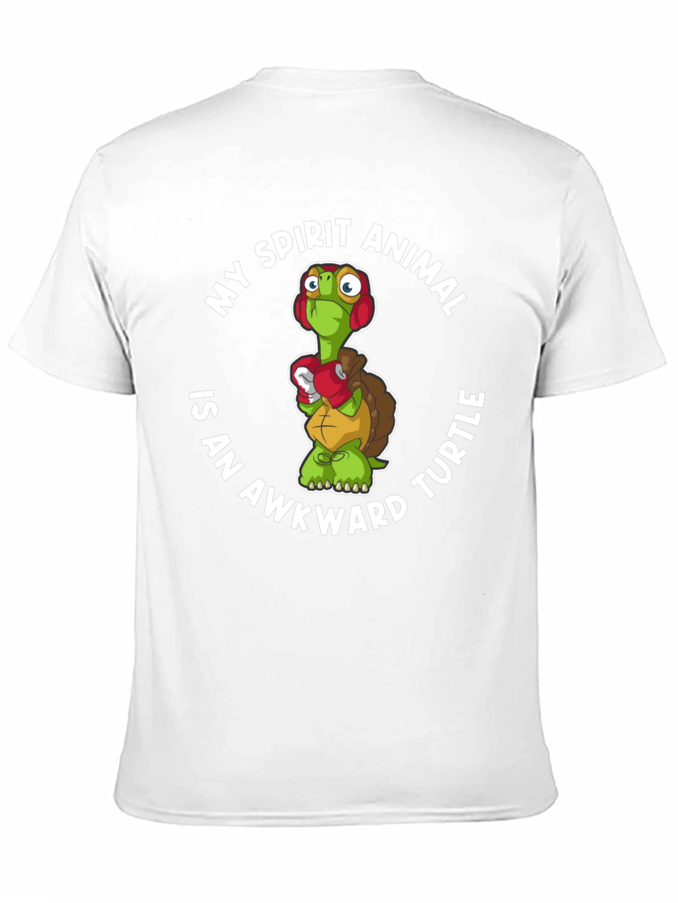 Awkward Turtle Spirit Animal Graphic T-Shirt