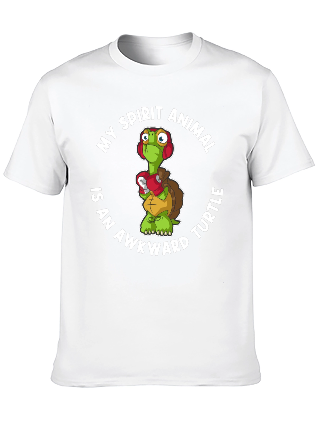 Awkward Turtle Spirit Animal Graphic T-Shirt