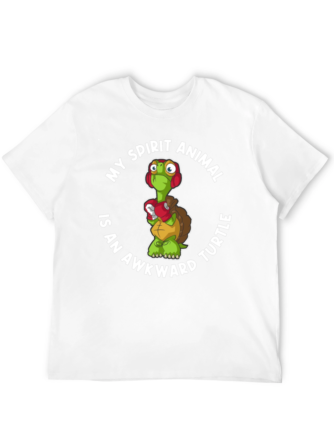 Awkward Turtle Spirit Animal Graphic T-Shirt