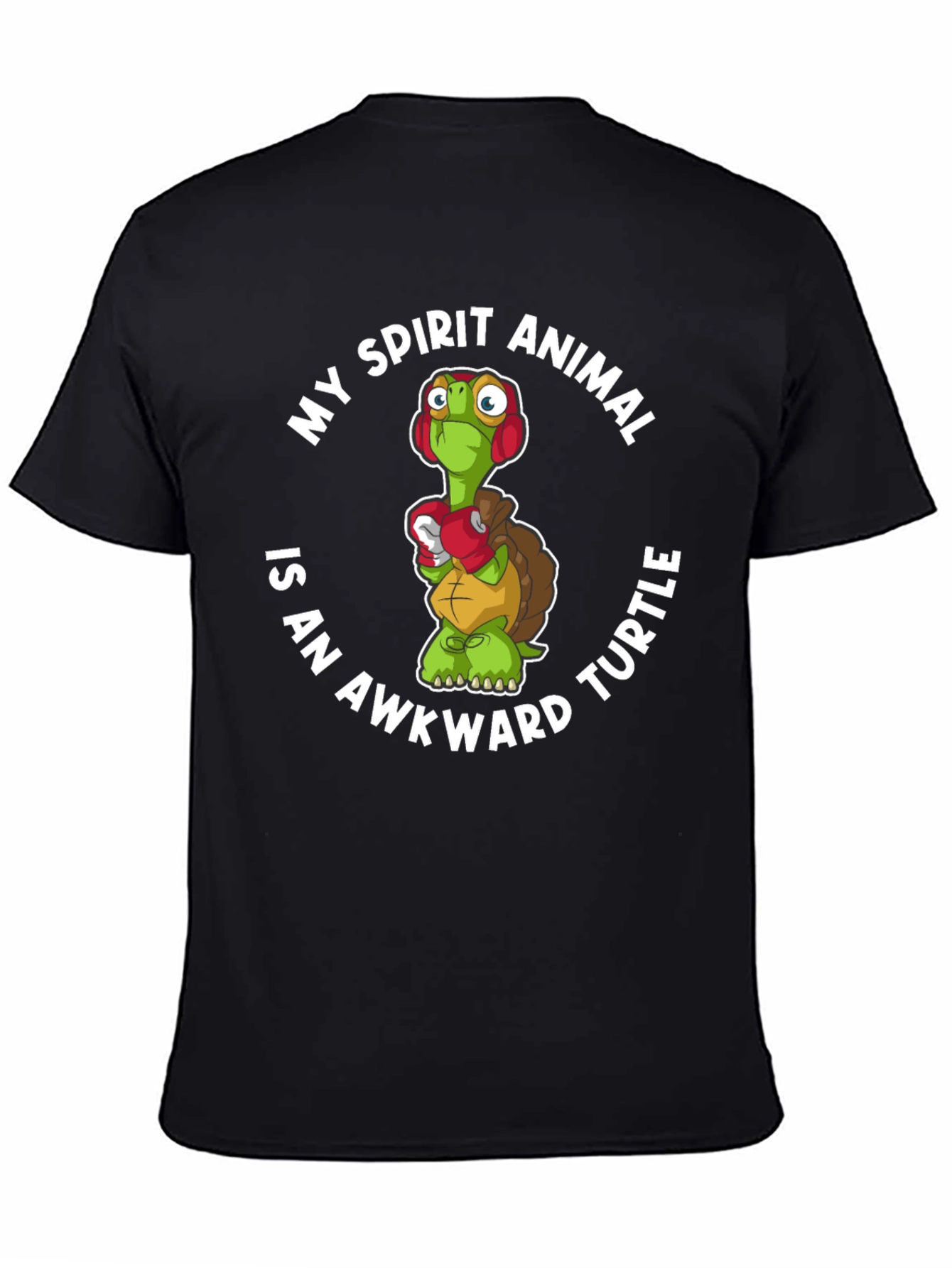 Awkward Turtle Spirit Animal Graphic T-Shirt
