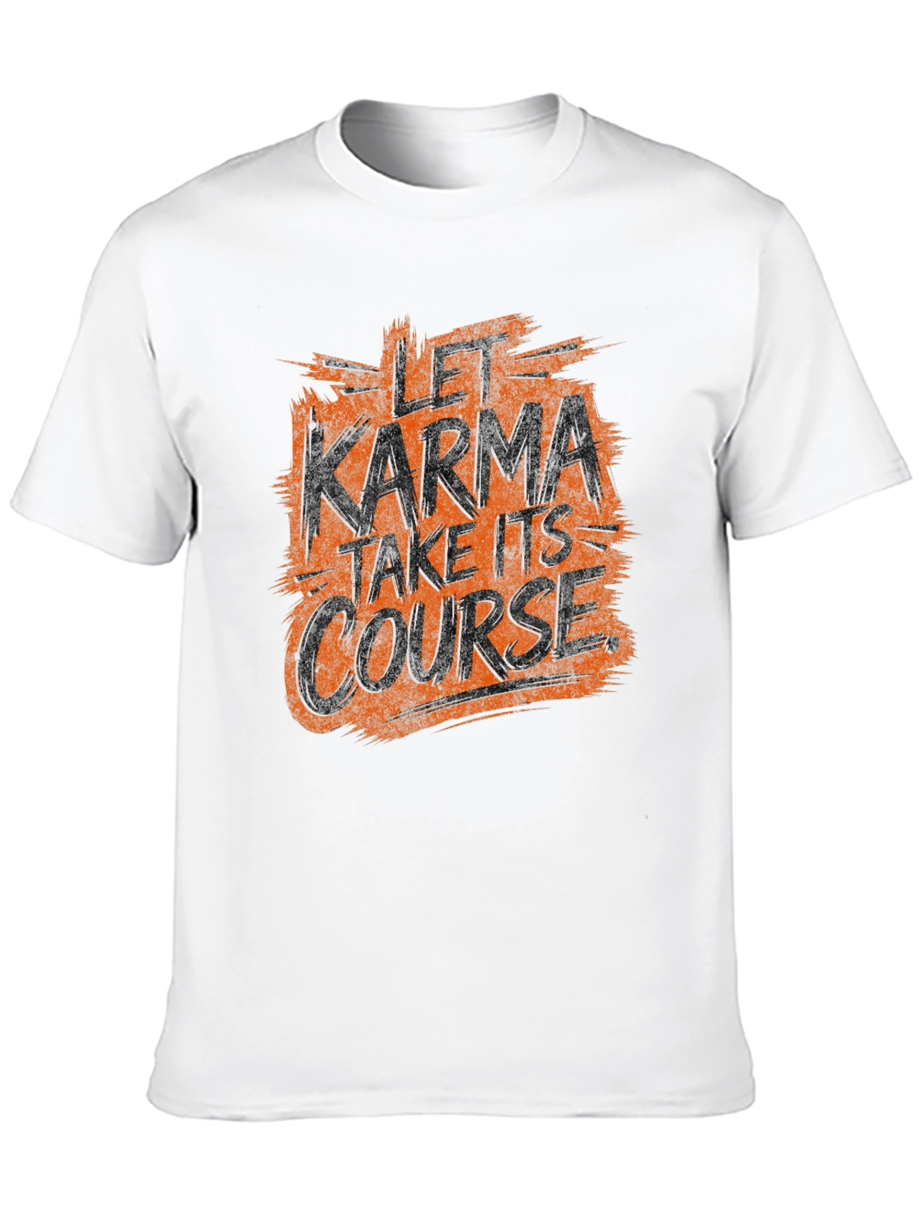 Let Karma Take Its Course Black Graphic Tee