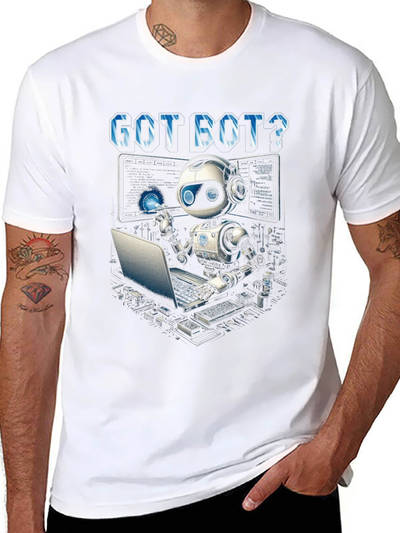 Got Bot? Coding Robot Graphic T-Shirt