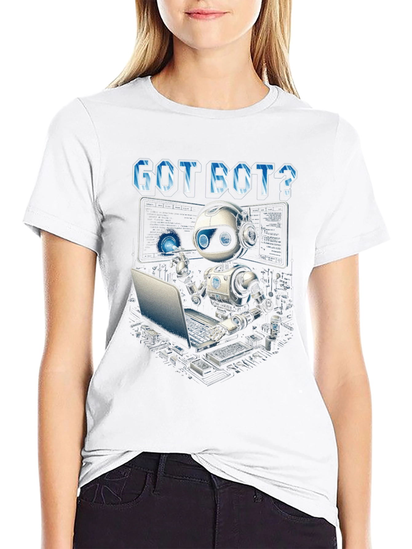 Got Bot? Coding Robot Graphic T-Shirt