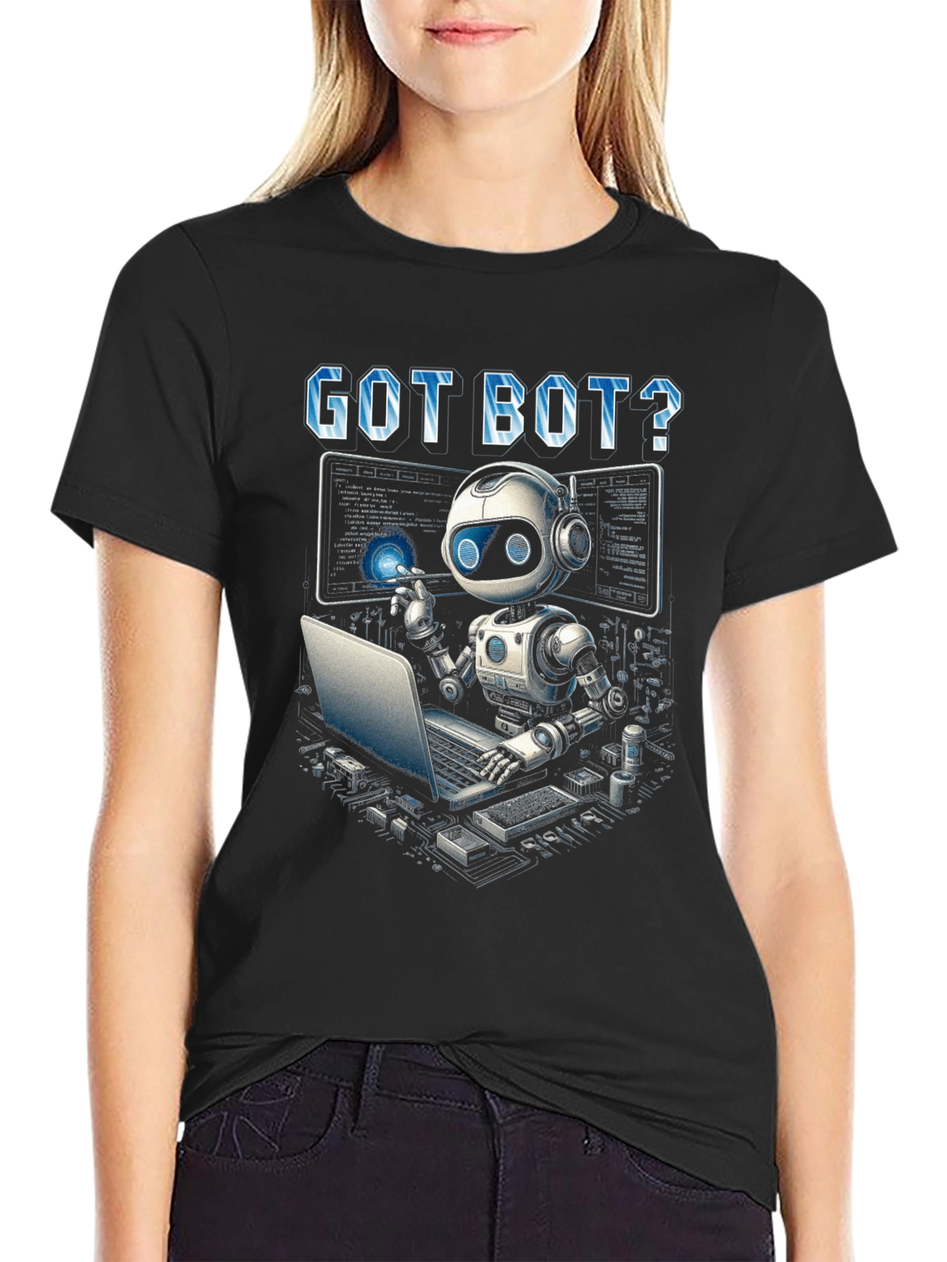 Got Bot? Coding Robot Graphic T-Shirt