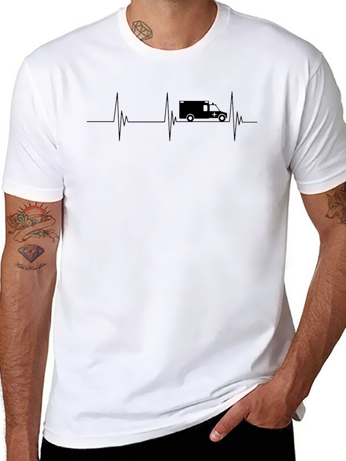Ambulance Heartbeat T-Shirt - Emergency Medical Services