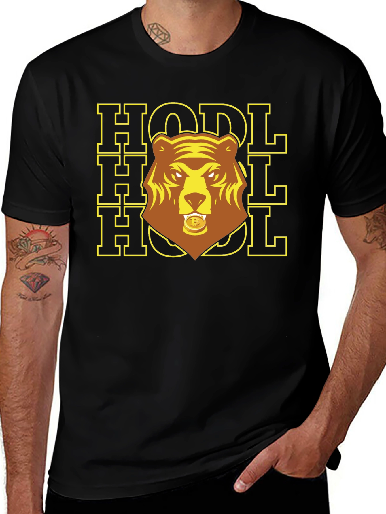 HODL Crypto Bear T-Shirt