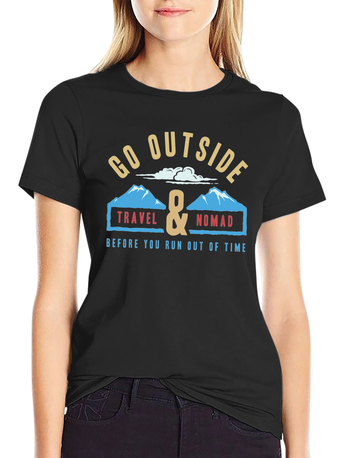 Go Outside Travel Nomad Graphic T-Shirt