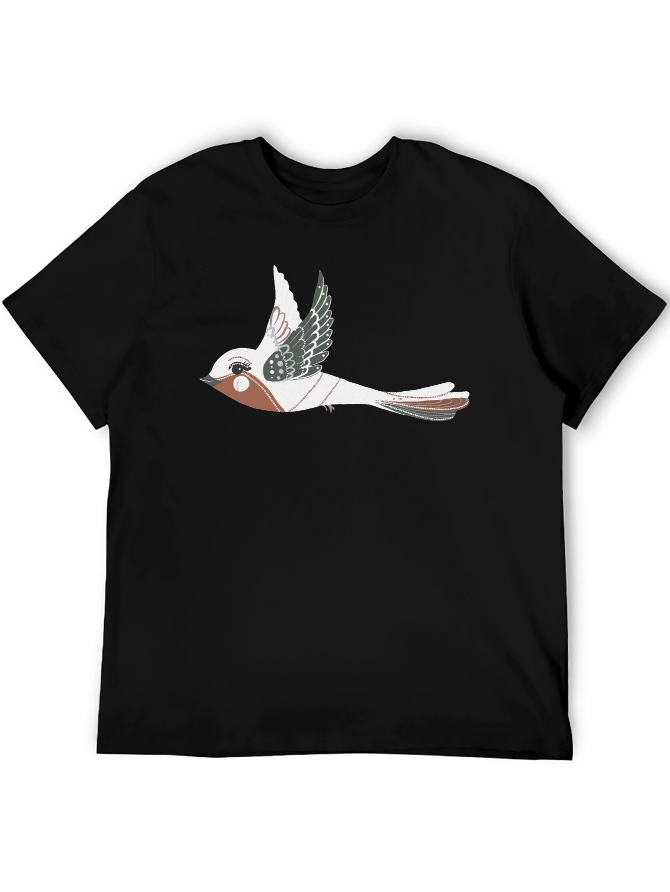 Bird Graphic Black T-Shirt