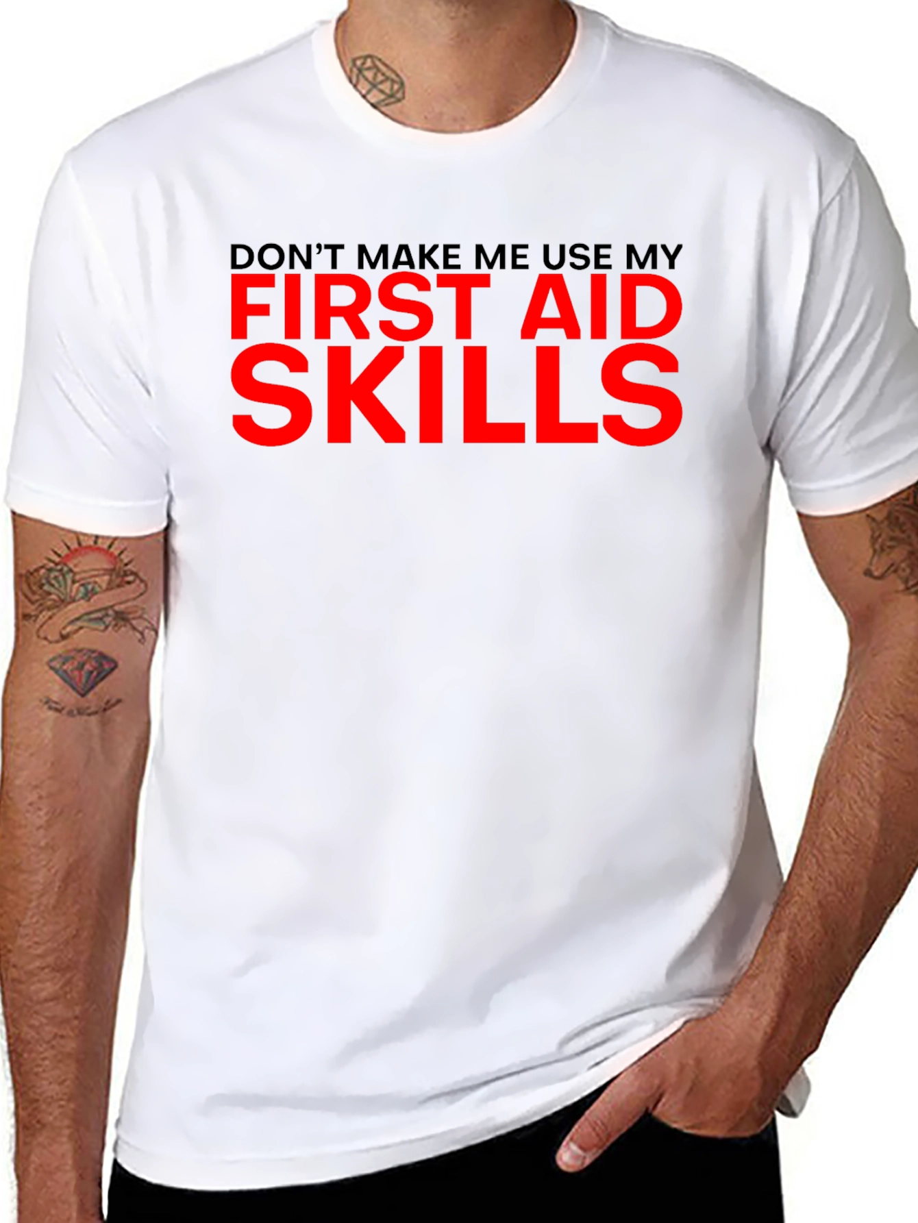Funny First Aid Skills Graphic T-Shirt