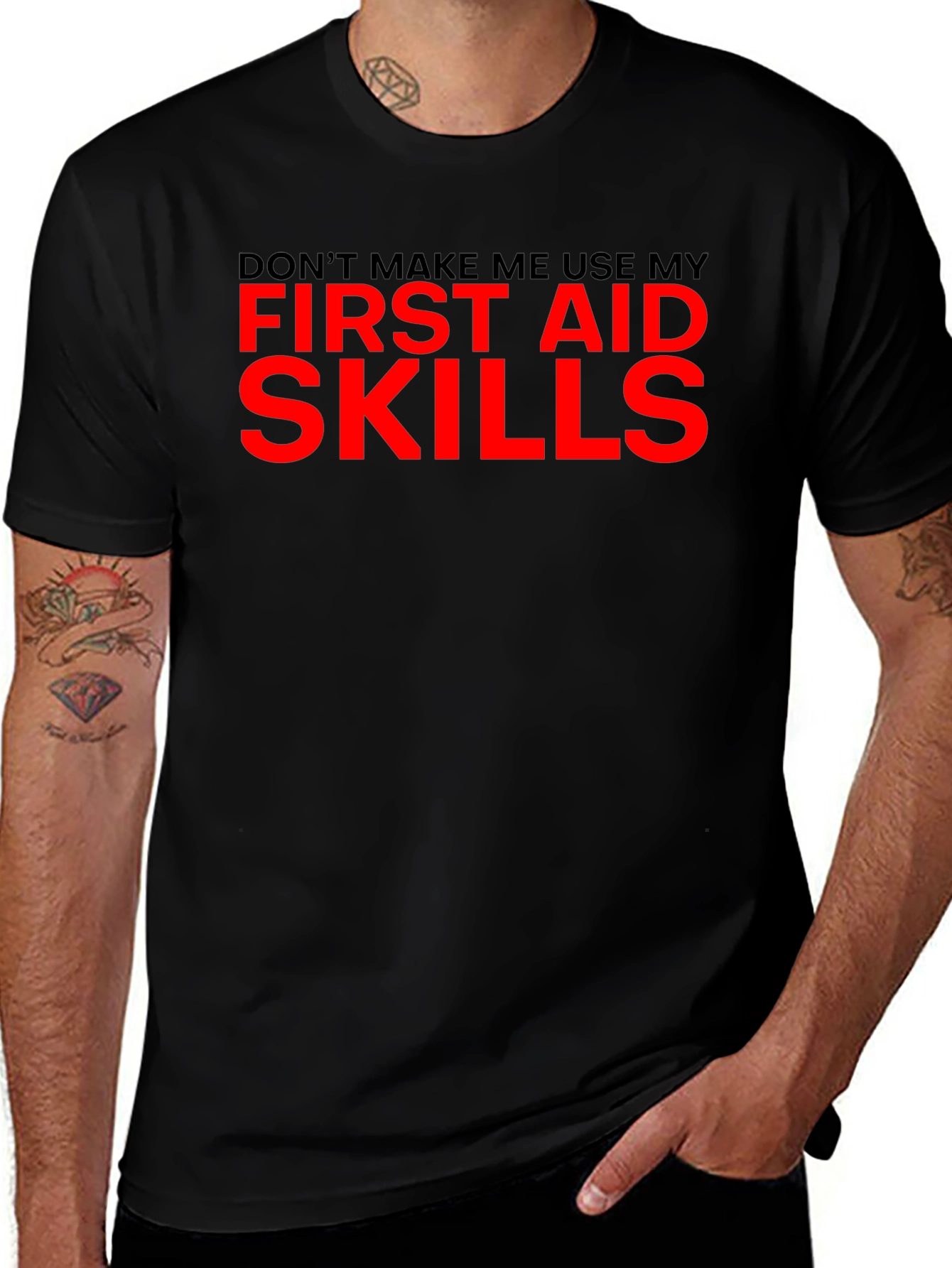 Funny First Aid Skills Graphic T-Shirt