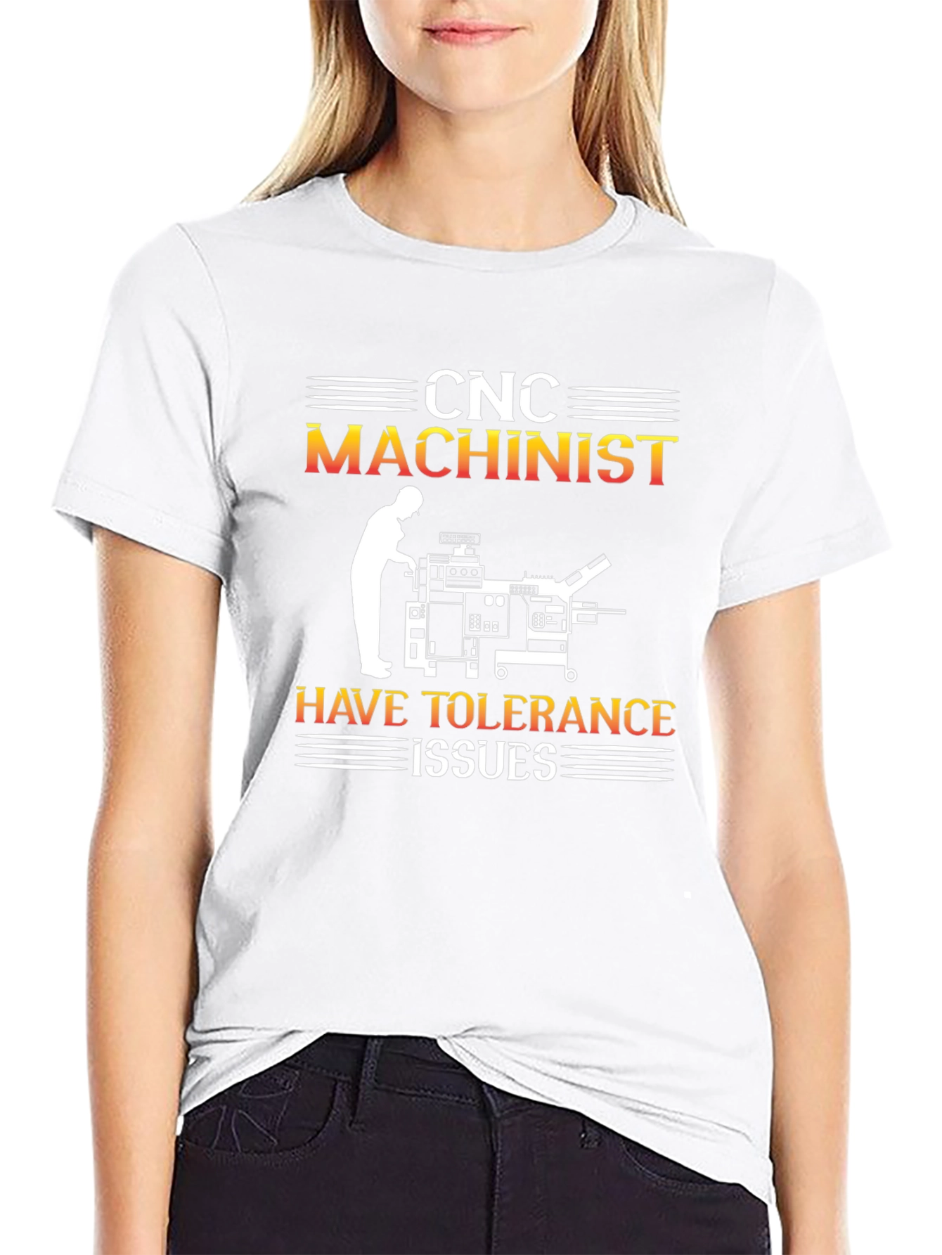 CNC Machinist Tolerance Issues Graphic T-Shirt
