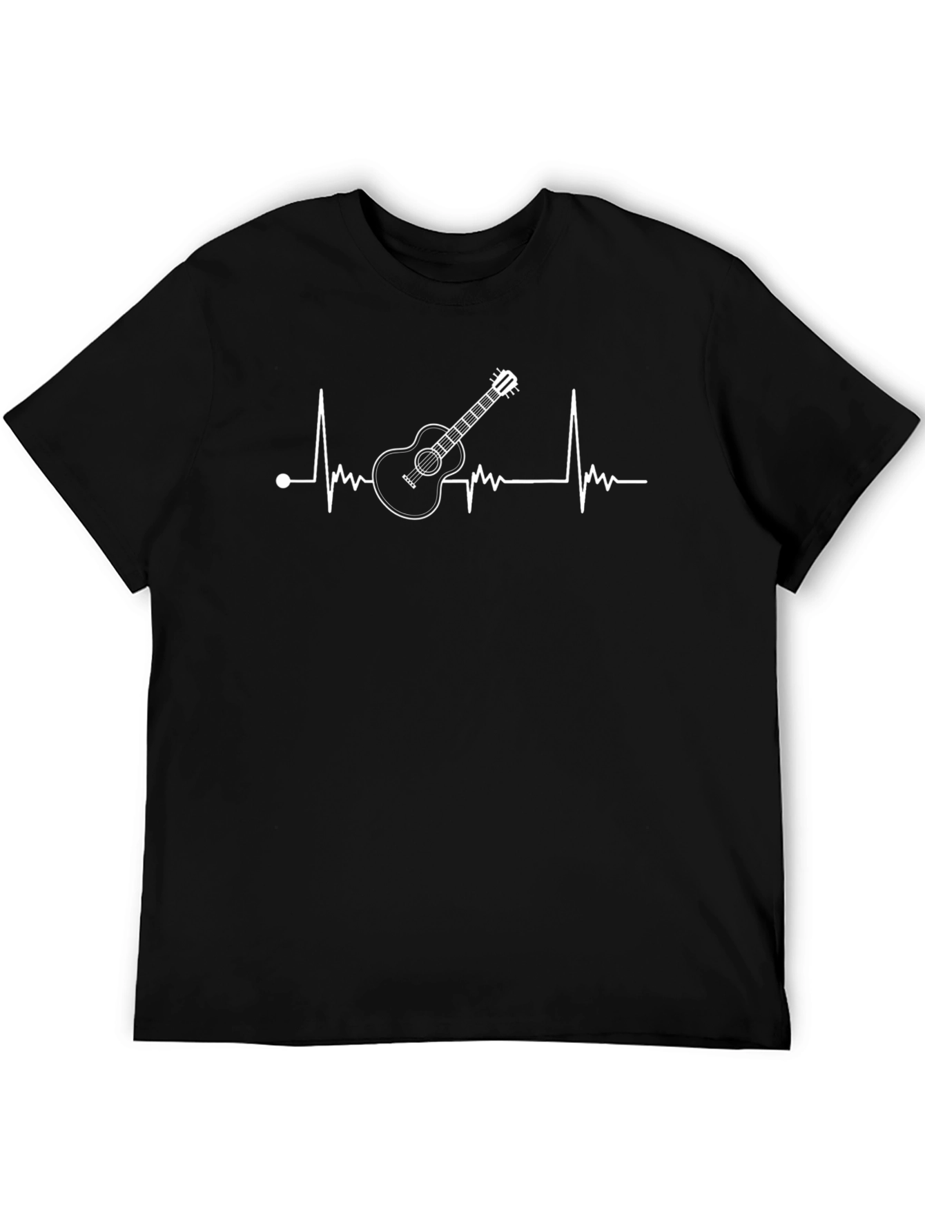 Guitar Heartbeat Graphic Tee - Music Lover T-Shirt