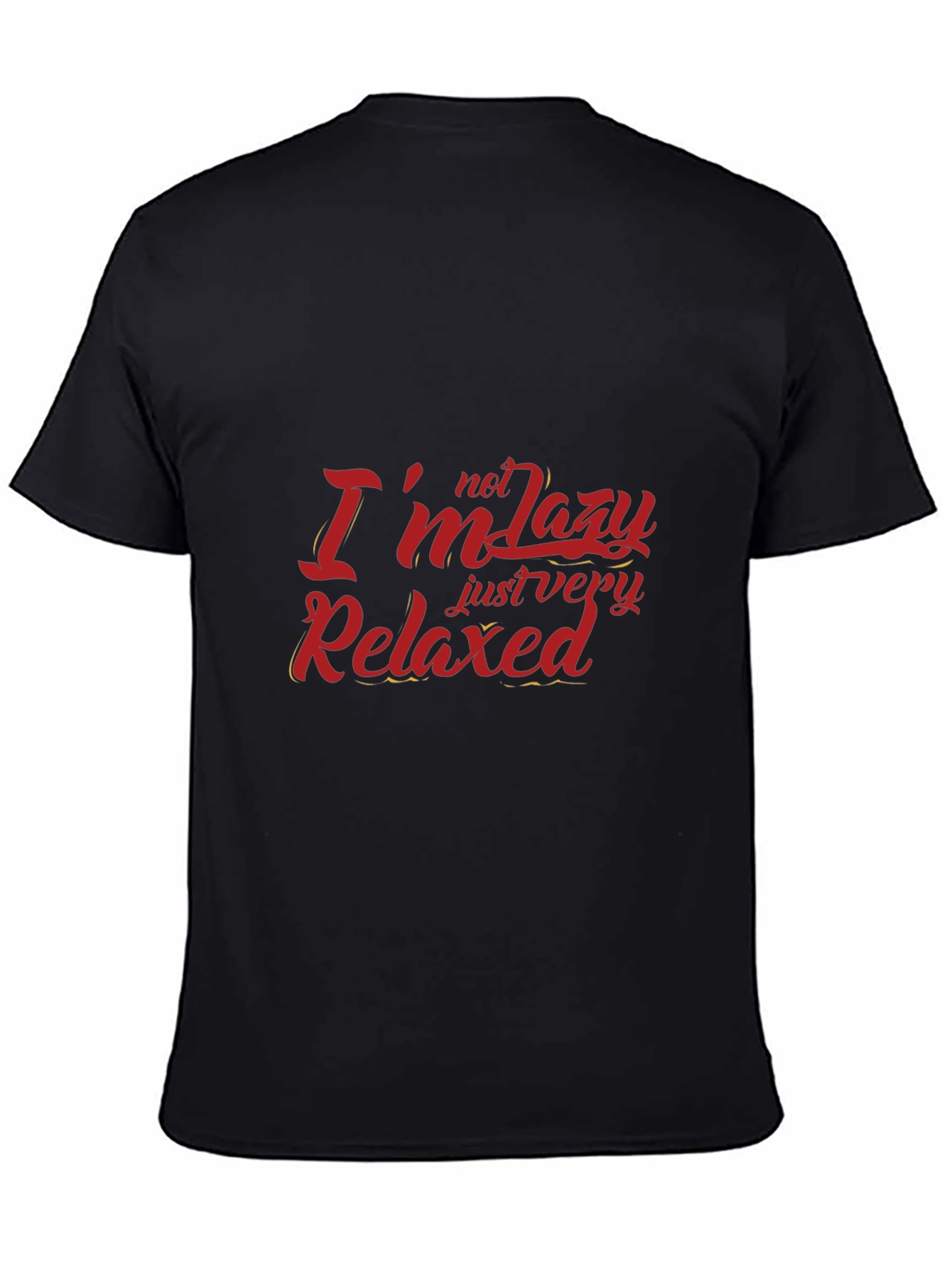 Relaxed Fit Graphic Tee - Im Not Lazy