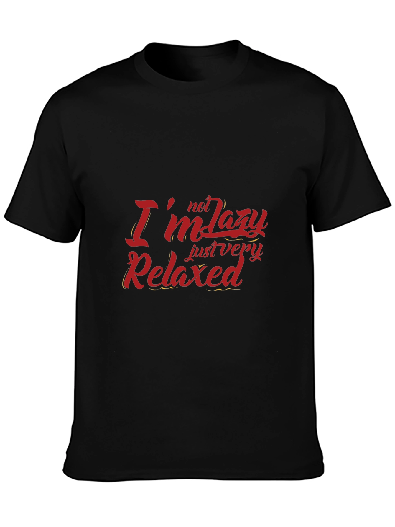 Relaxed Fit Graphic Tee - Im Not Lazy