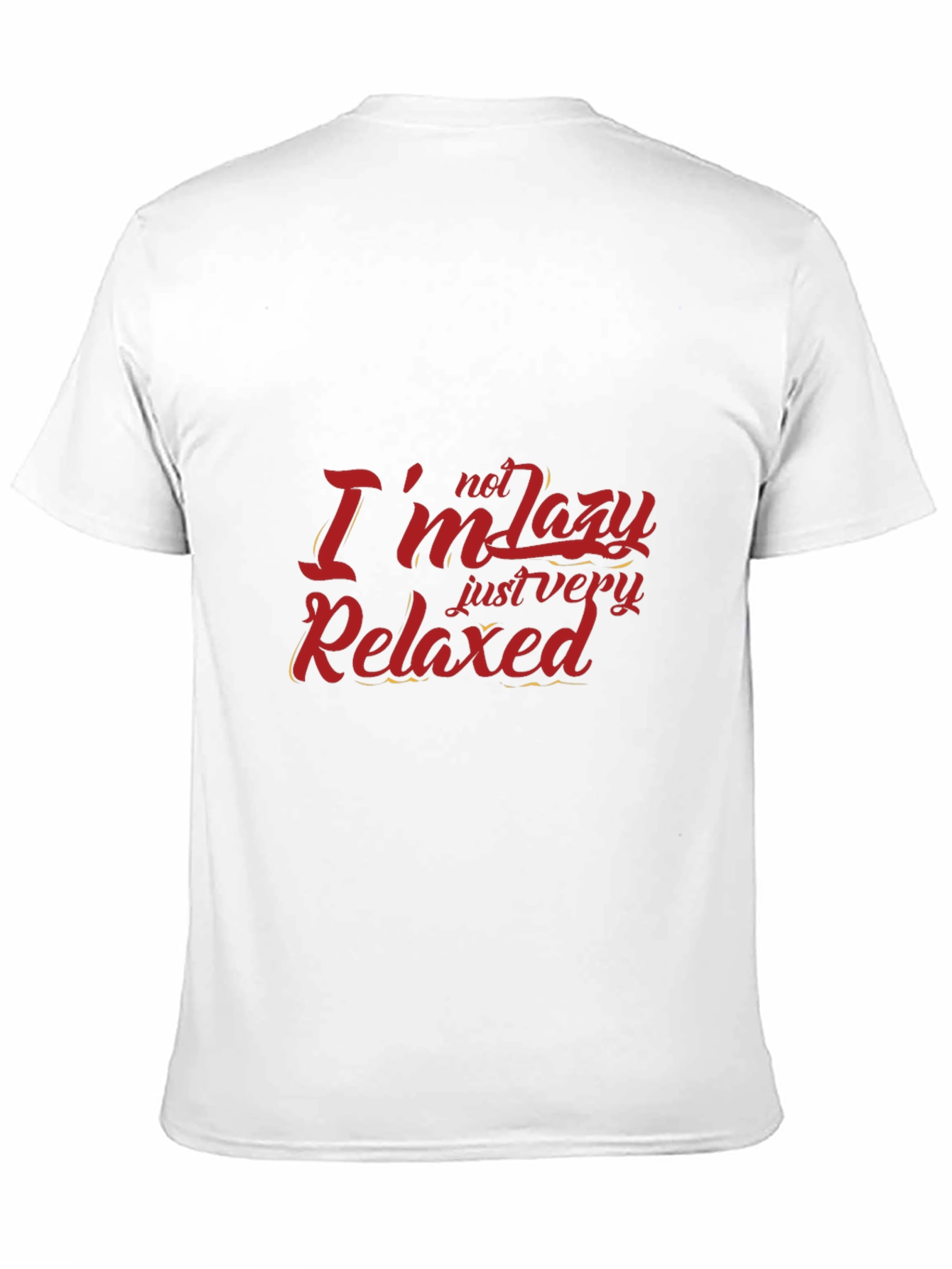 Relaxed Fit Graphic Tee - Im Not Lazy