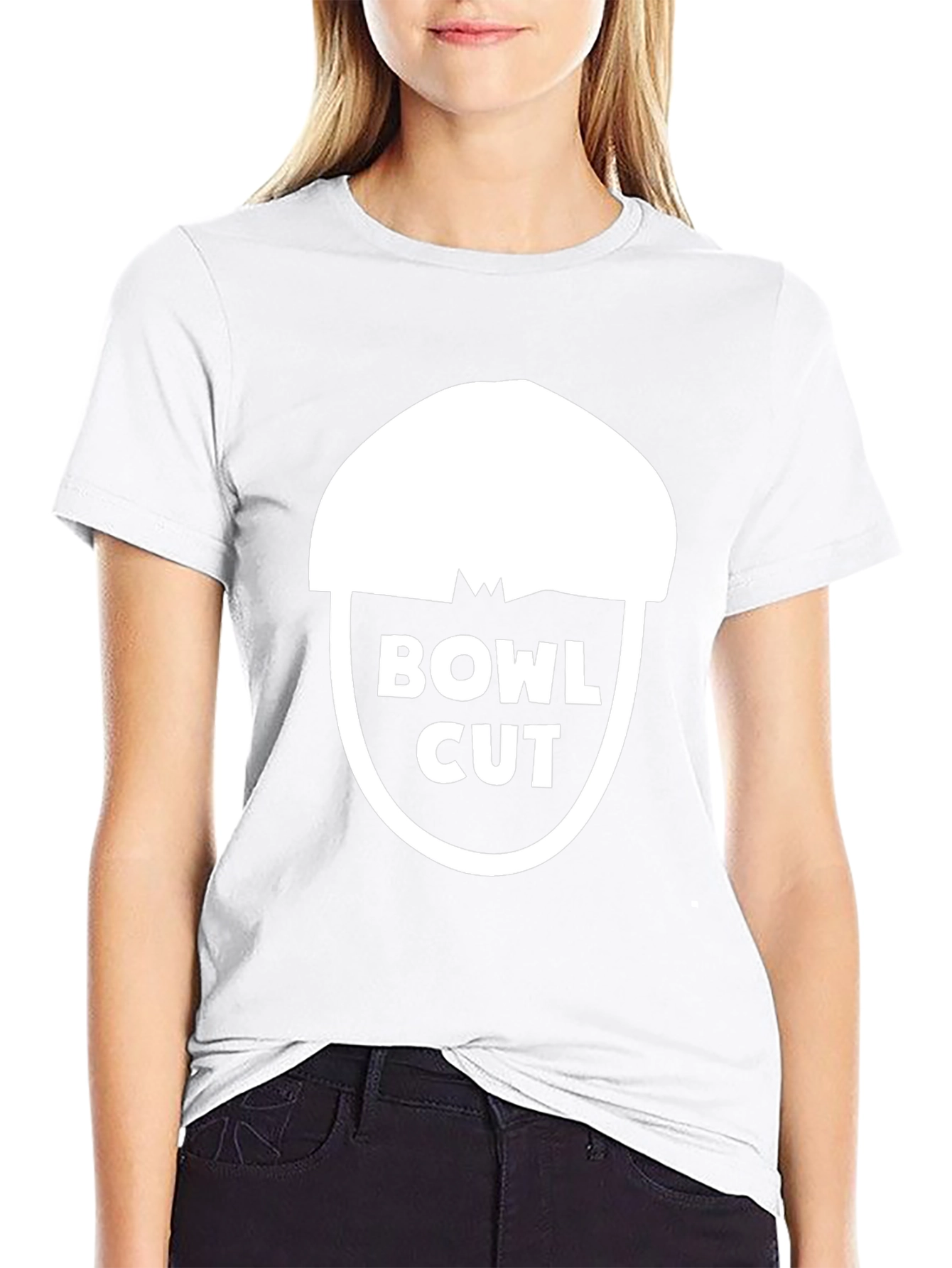Bowl Cut Graphic Tee - Mens Black T-Shirt