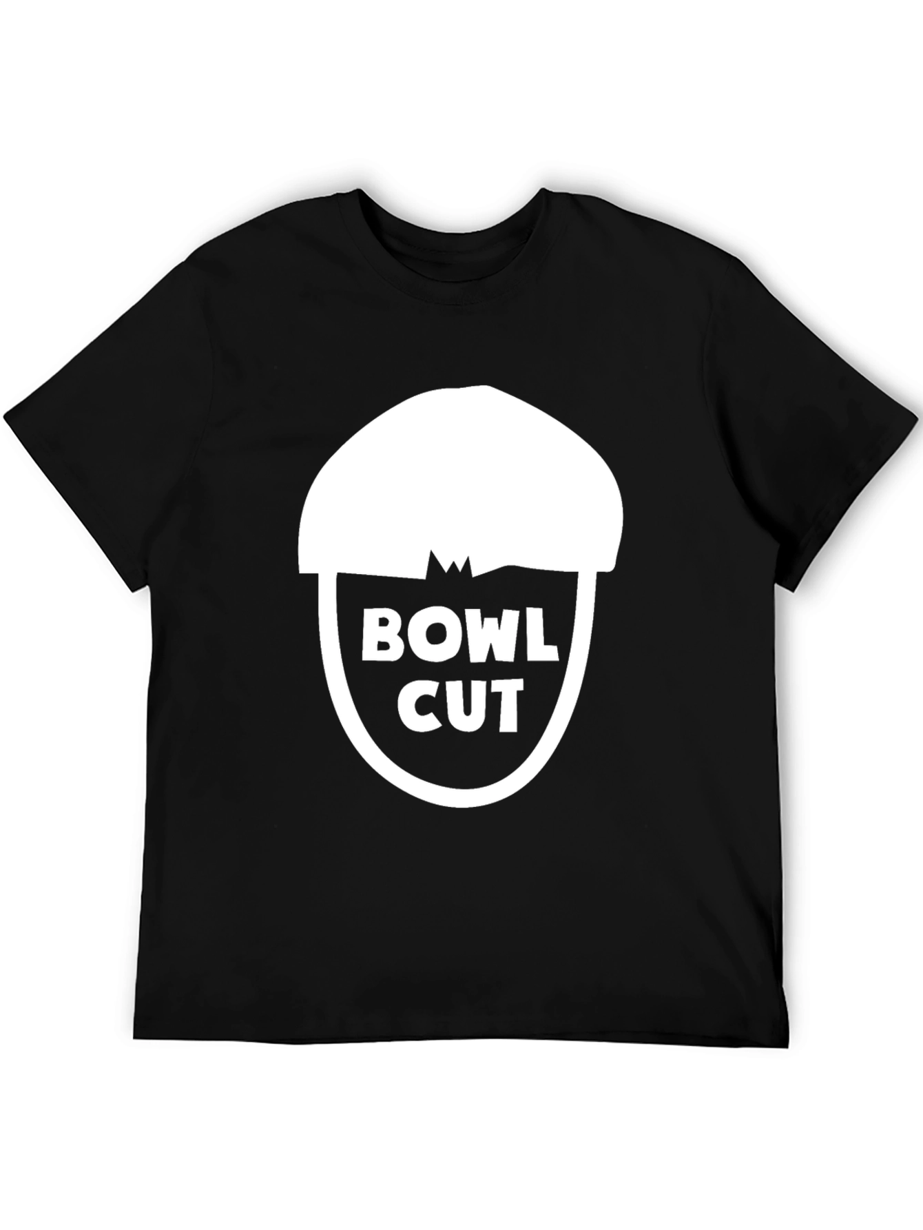 Bowl Cut Graphic Tee - Mens Black T-Shirt
