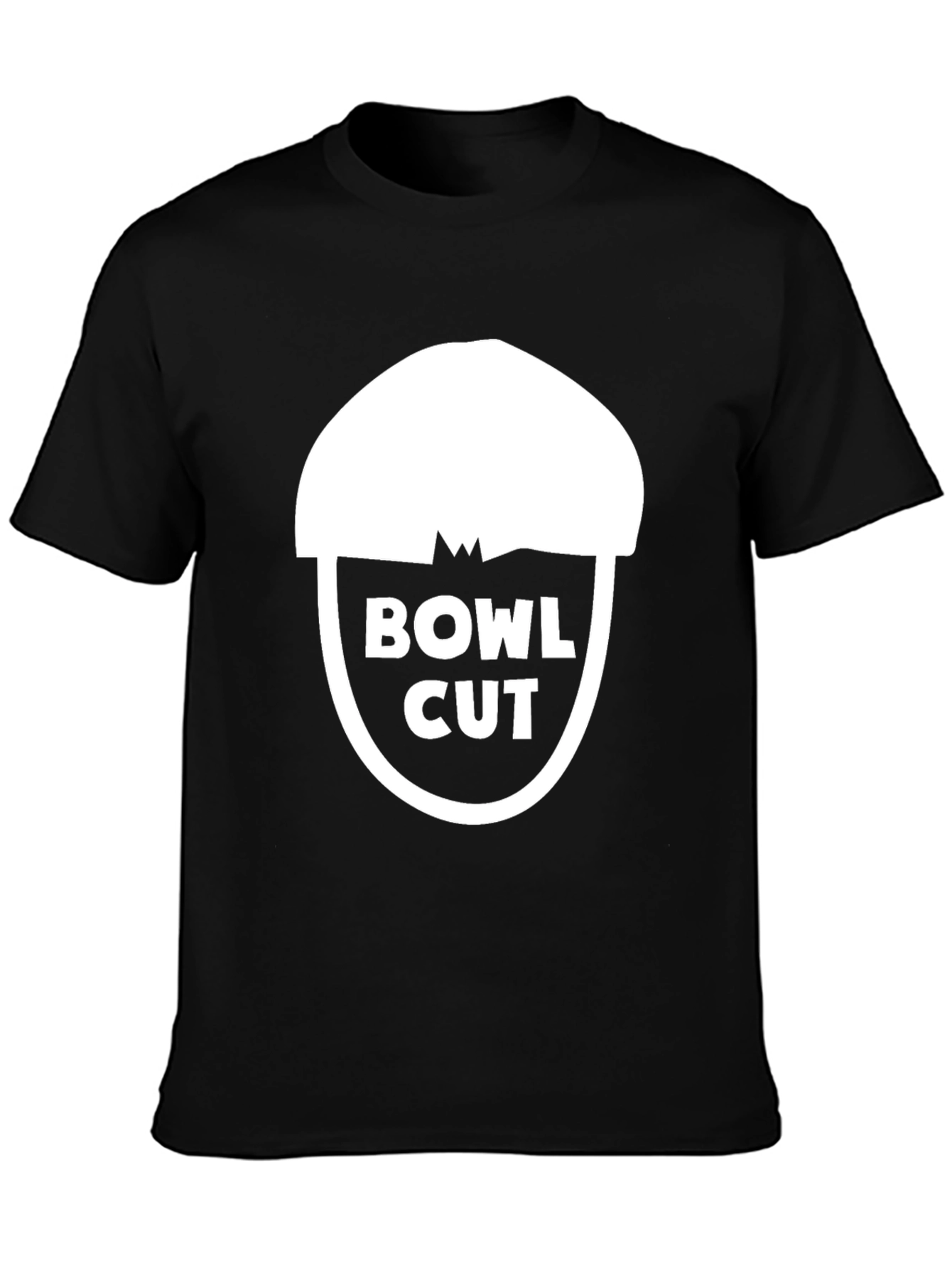 Bowl Cut Graphic Tee - Mens Black T-Shirt