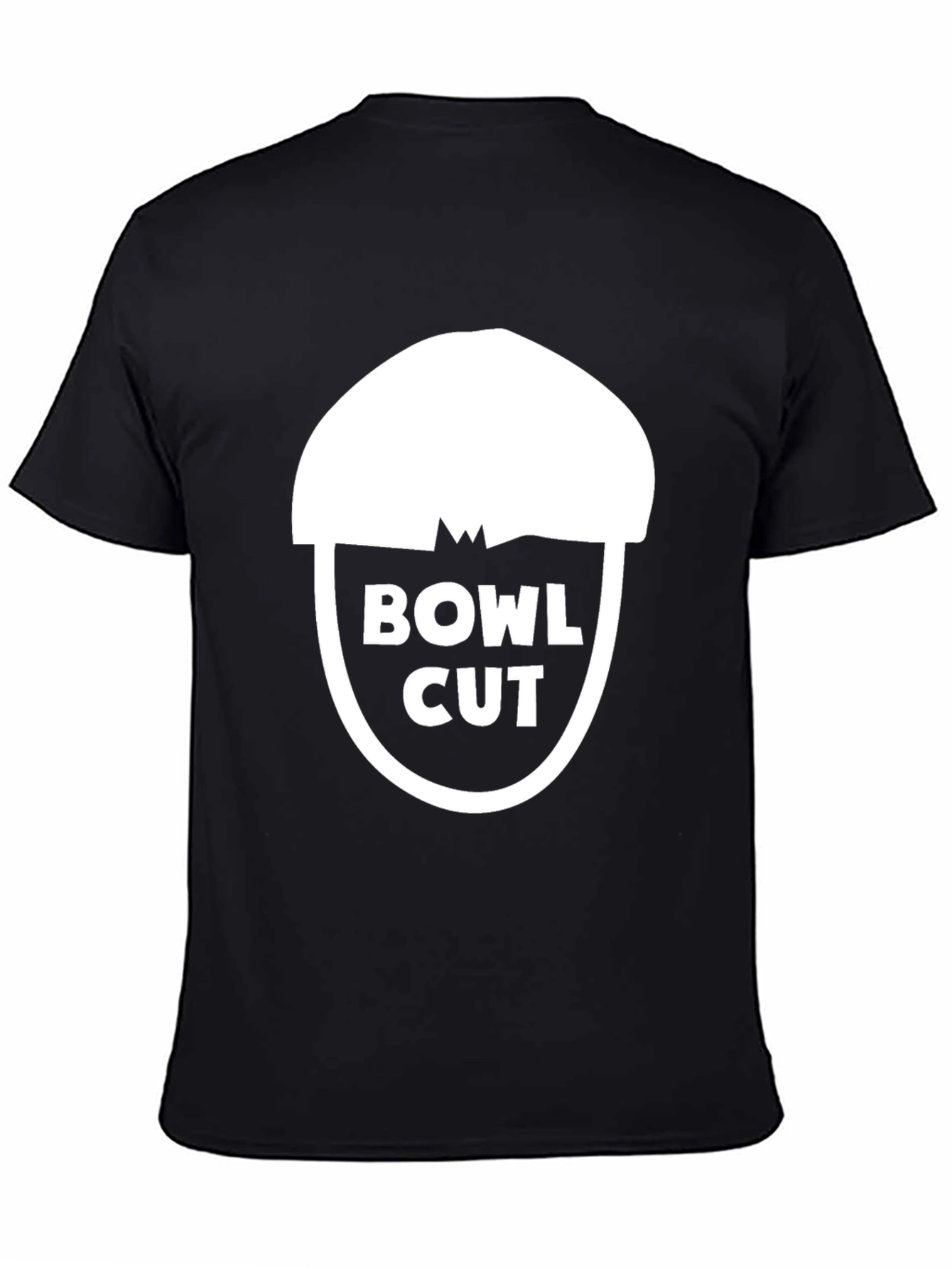 Bowl Cut Graphic Tee - Mens Black T-Shirt