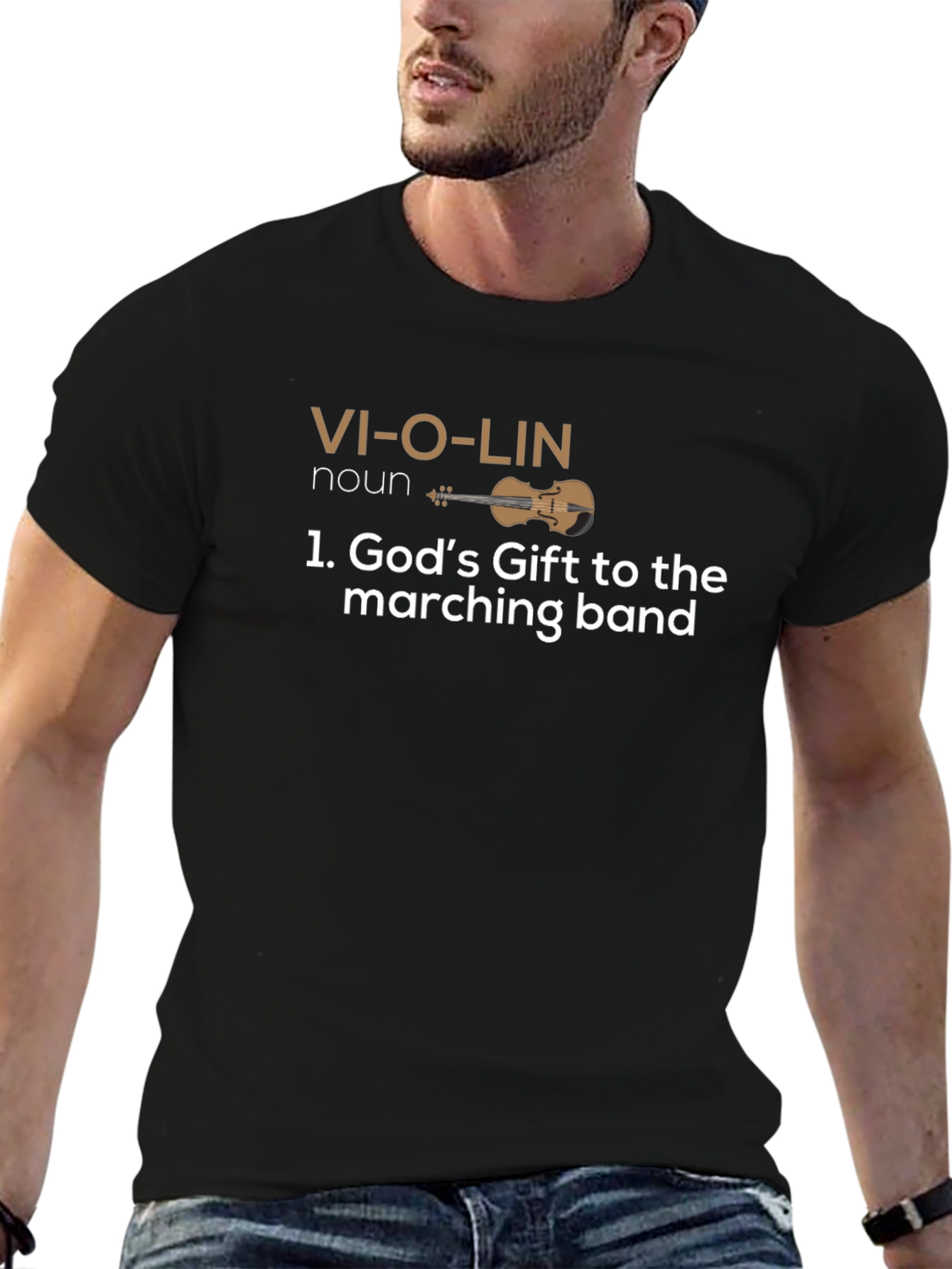 Violin Definition Funny Black T-Shirt